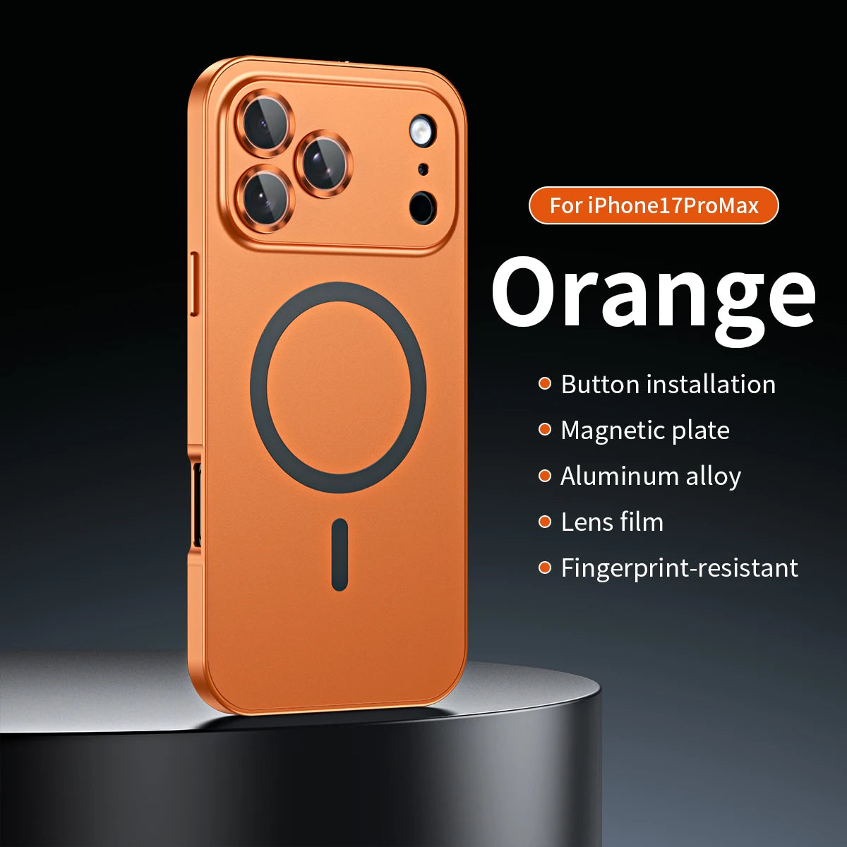 Aluminum Metal Frame Magnetic Case For iPhone