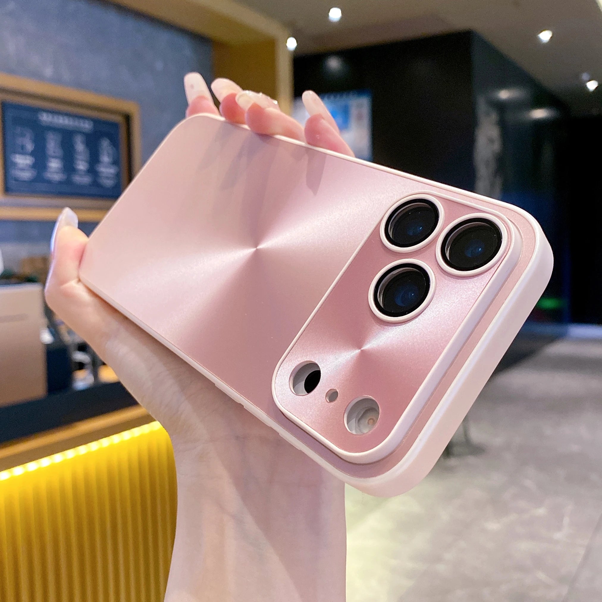 Laser CD Texture Matte Case For iPhone