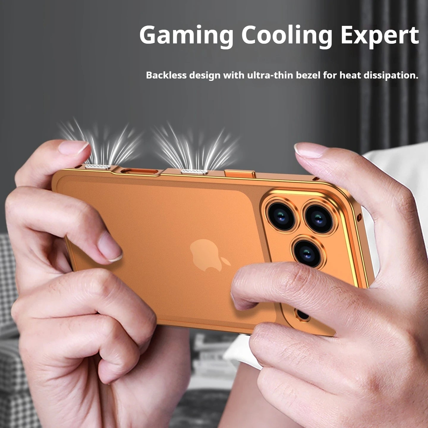 Aluminum Alloy Cooling Lens Protect Frame Case for iPhone