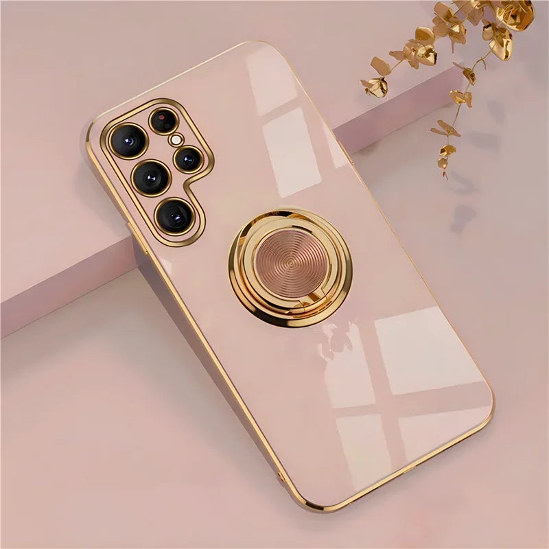 Luxury Tpu Ring Holder Phone Case For Samsung Galaxy
