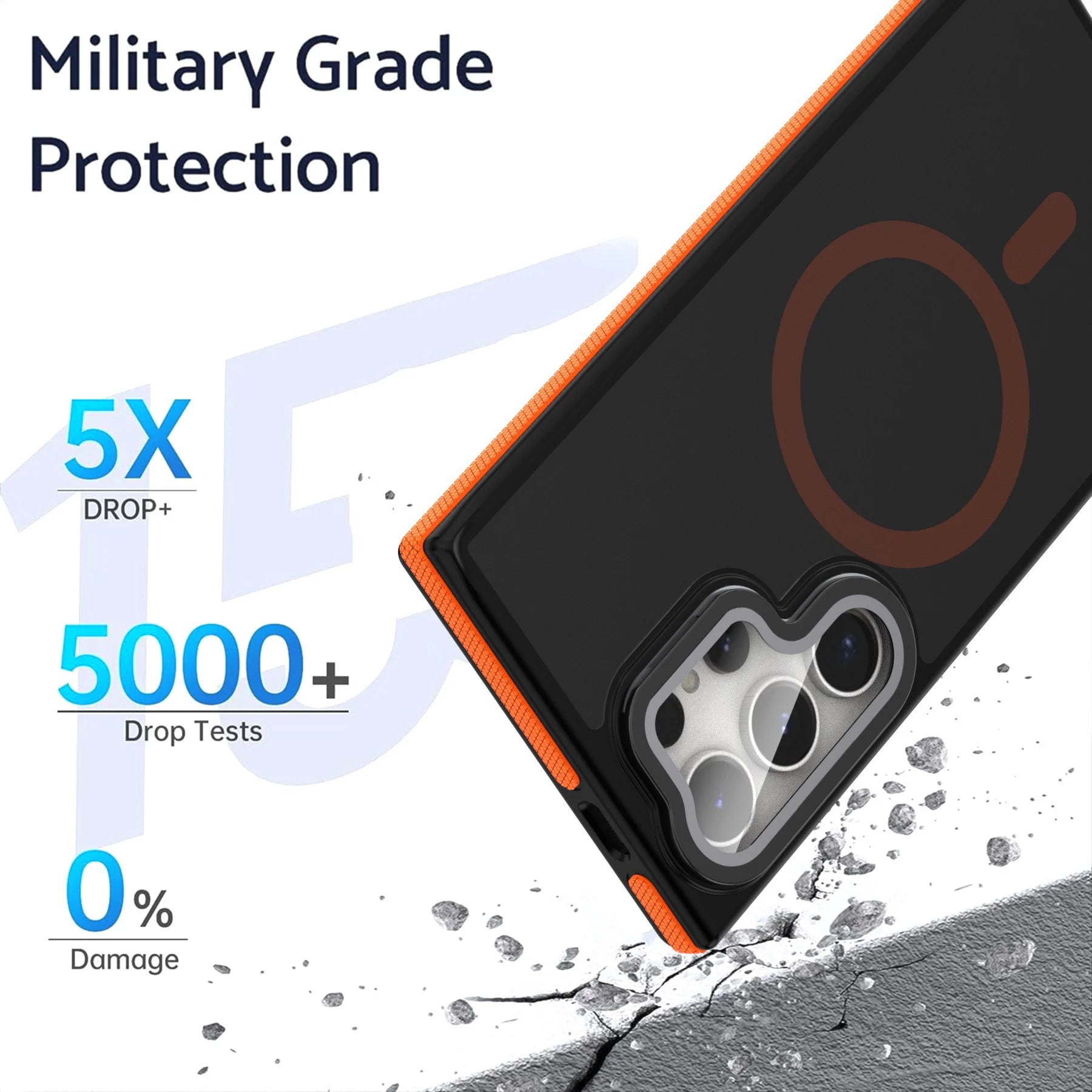 Translucent Lens Film Stand Magnetic For Magsafe Case For Samsung