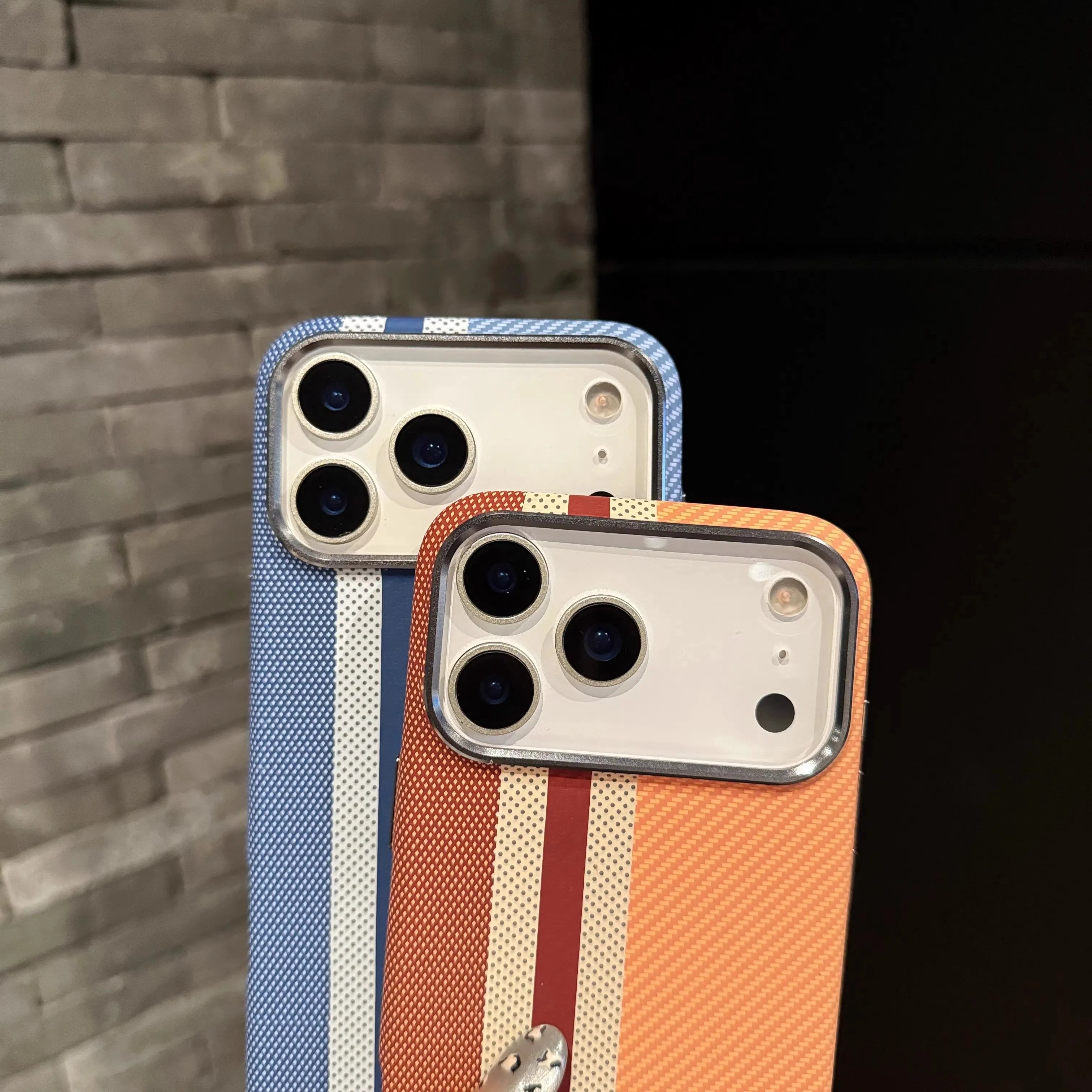 Carbon Fiber MagSafe Magnets Phone Case for iPhone Alloy Camera Protective Shell