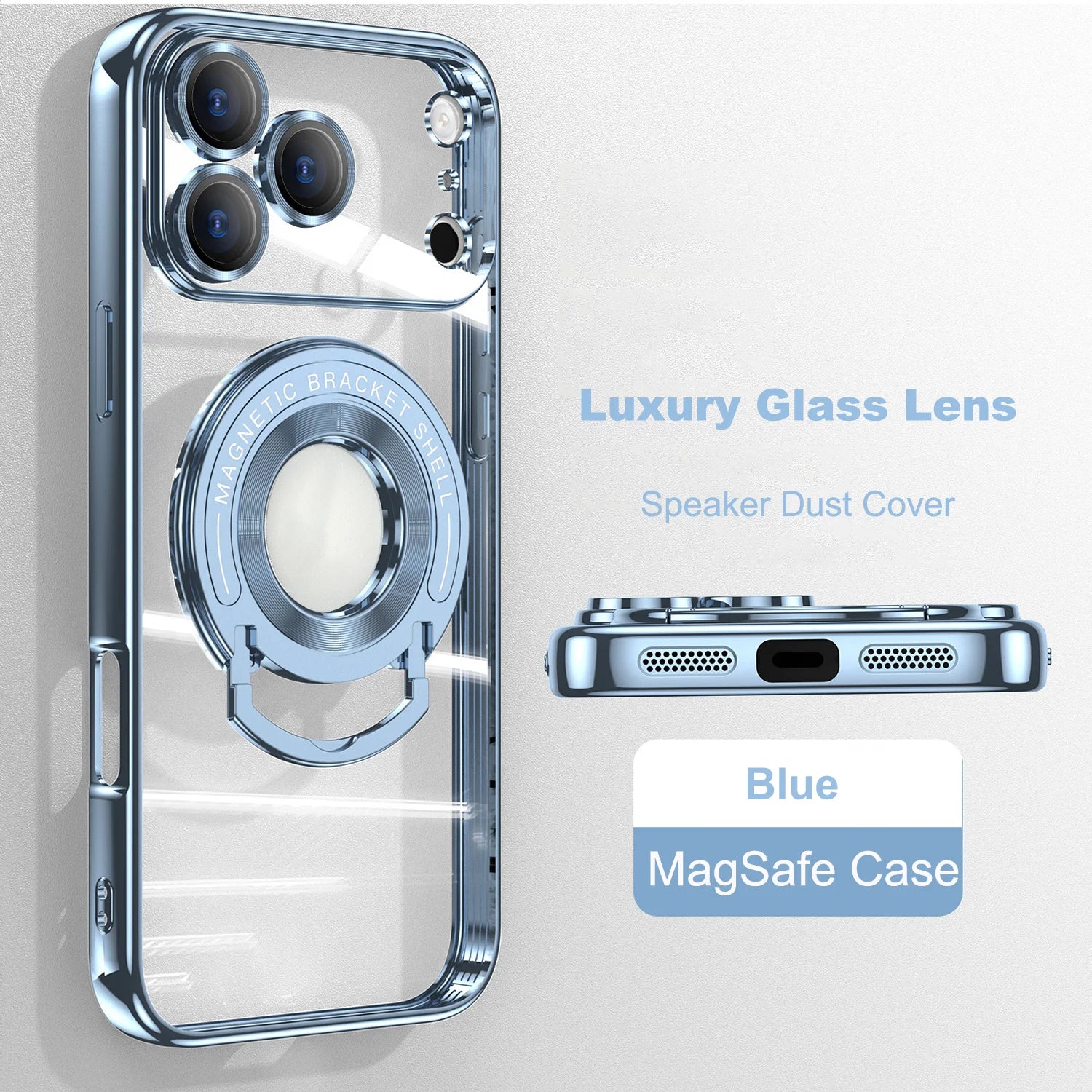 Retractable Folding Stand Magnetic Magsafe Case For iPhone