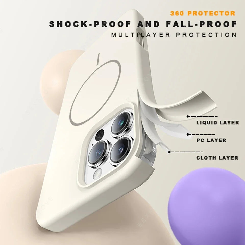 Silicone solid color lanyard phone case for iPhone