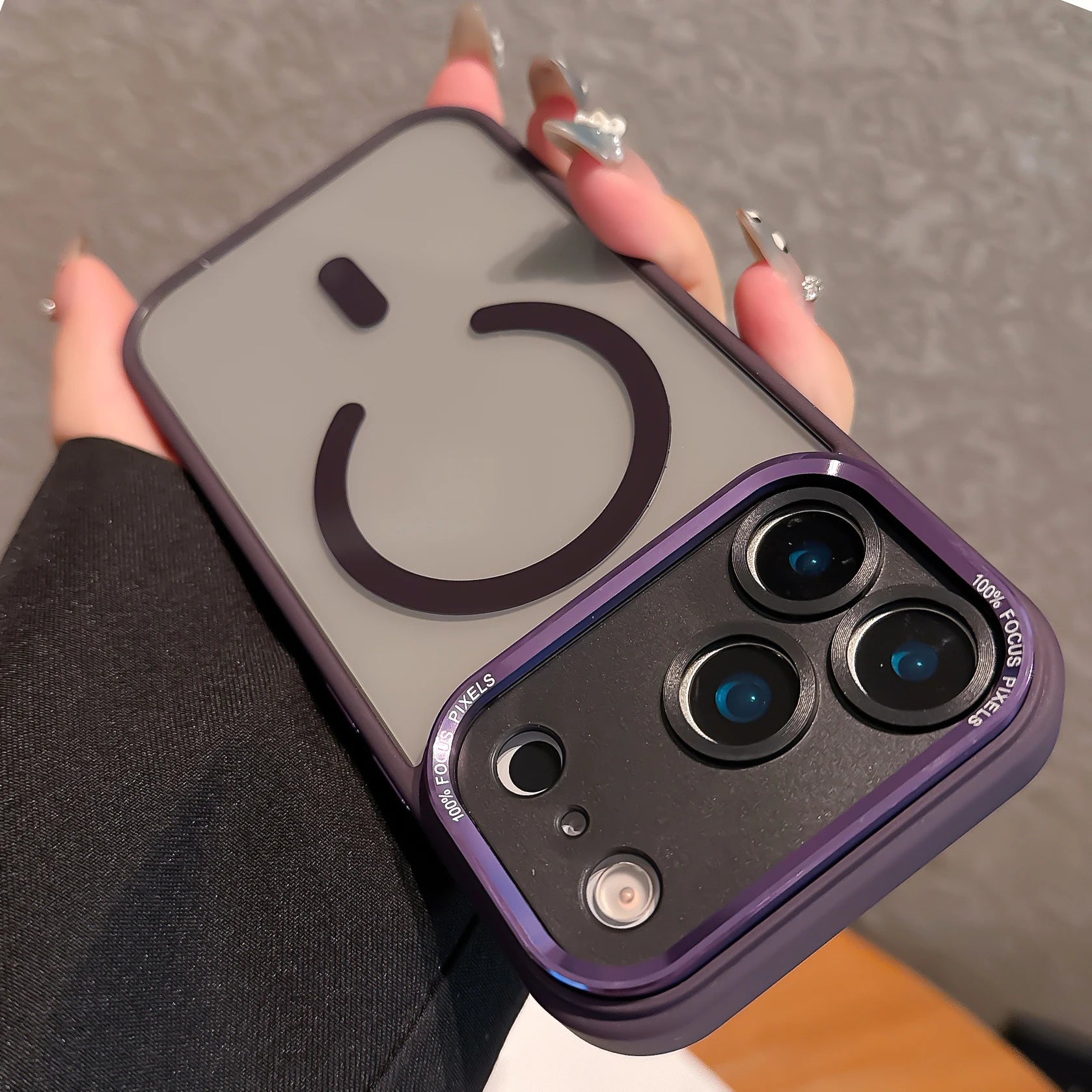 Transparent Metal Camera Bumper Cases For iPhone