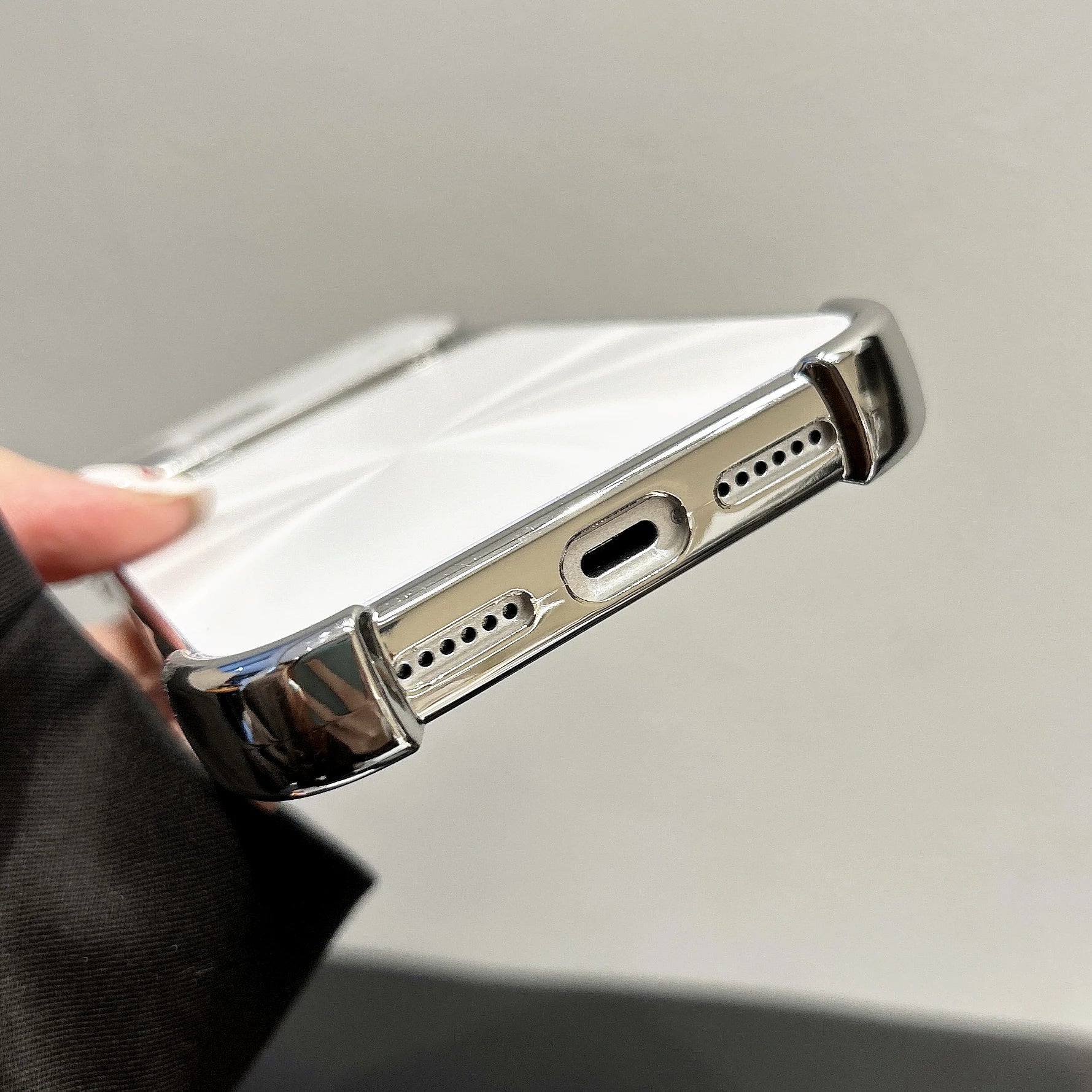 CD Gradient Shockproof Case For iPhone with Lens Protector