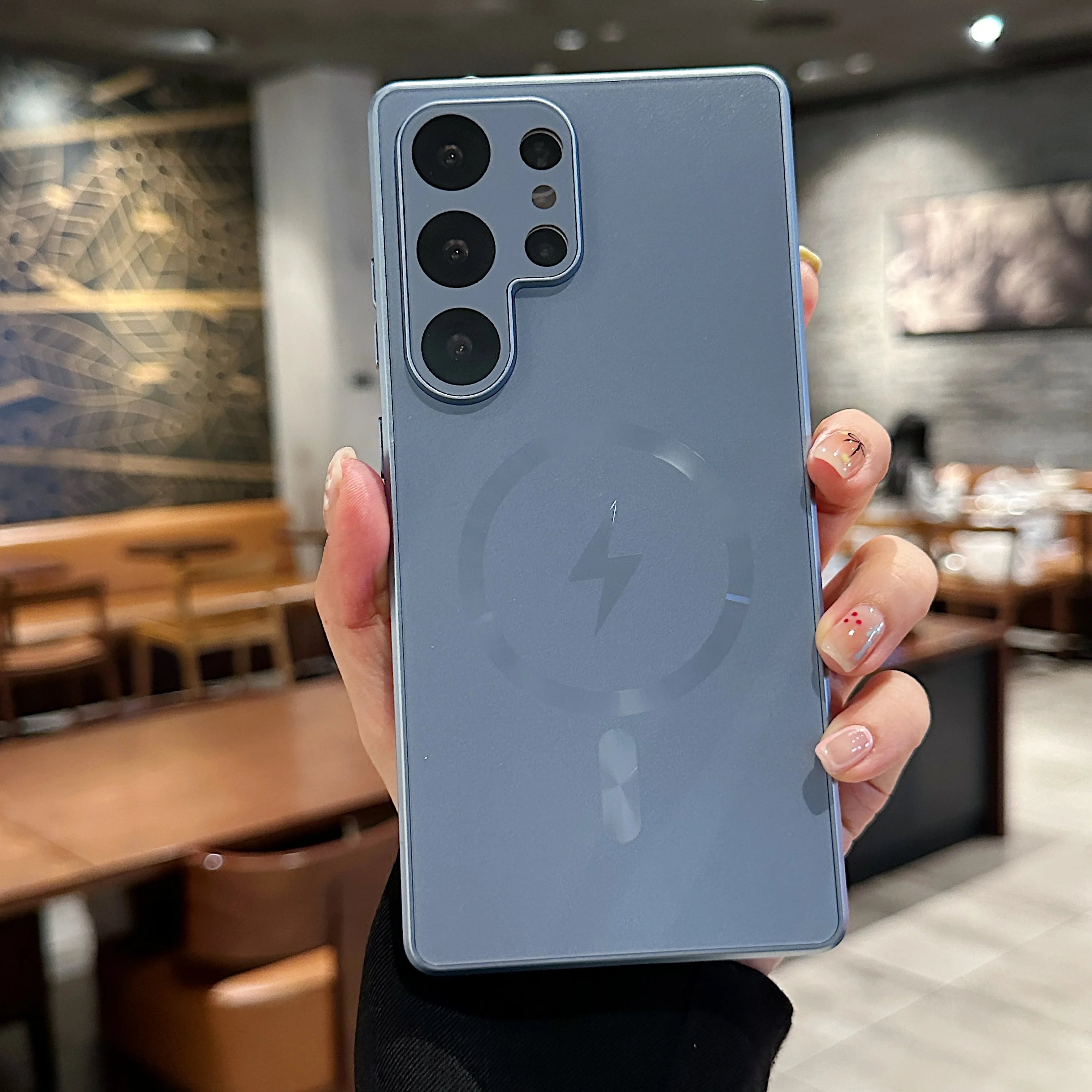 Titanium Original AG Matte Magnetic For Magsafe Case For Samsung