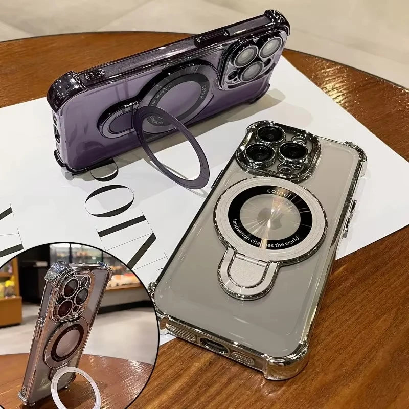 🔥2026 New plating anti-drop simple magnetic case For iPhone