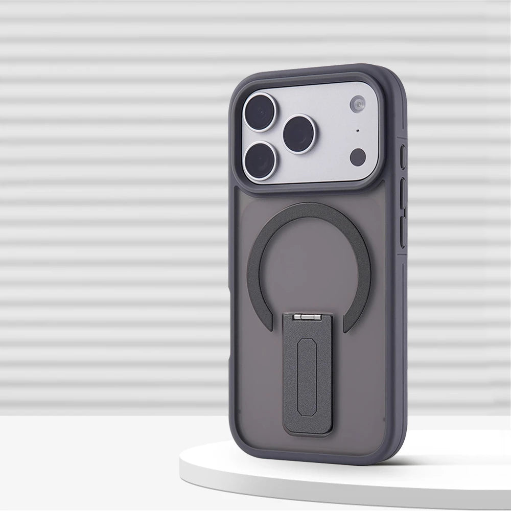 Matte Translucent Holder Magnetic Case for IPhone For Magsafe