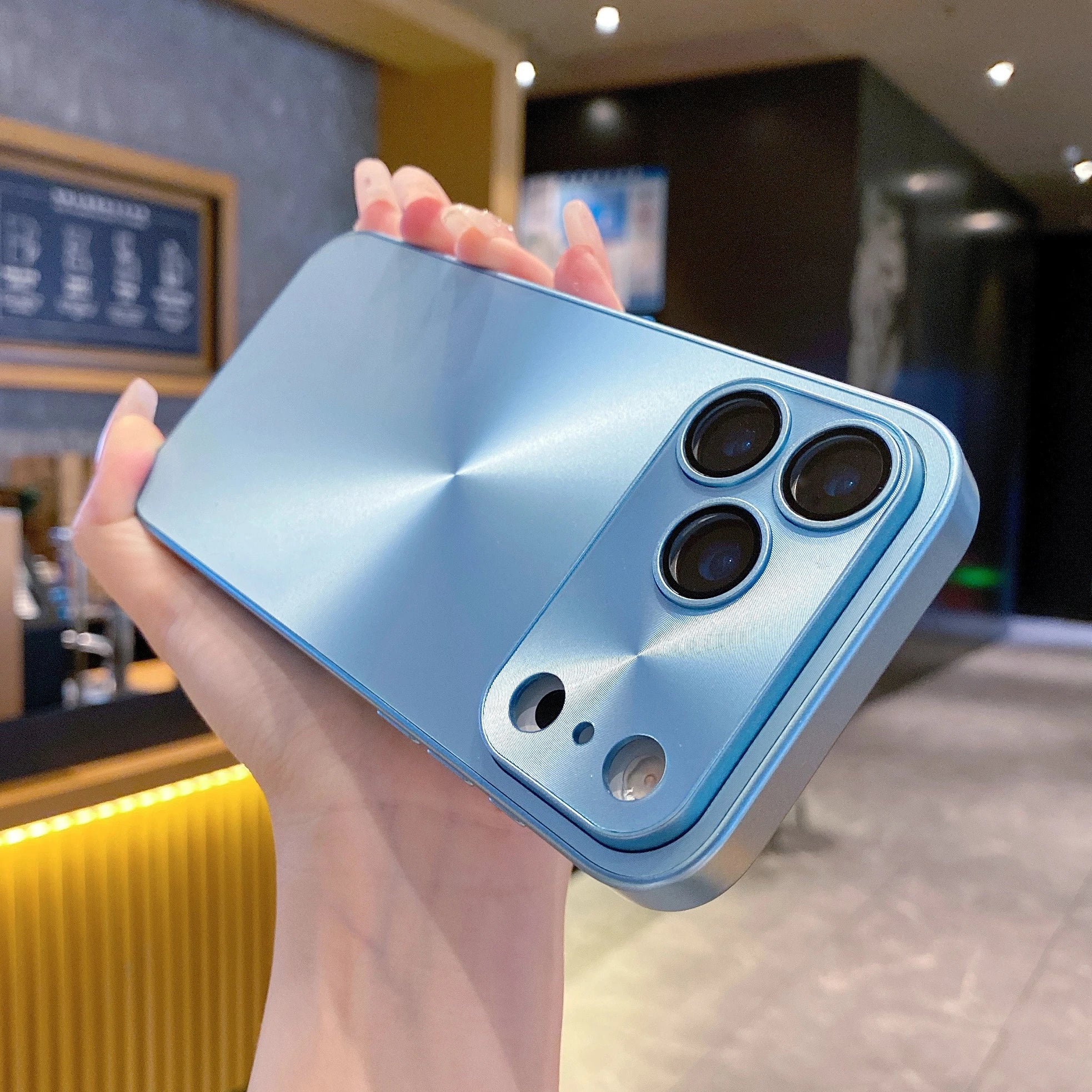 Laser CD Texture Matte Case For iPhone