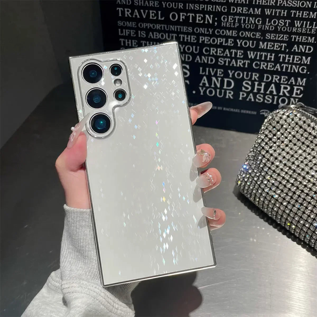 Rhombus sequins Beautiful Shiny Case for Samsung Galaxy