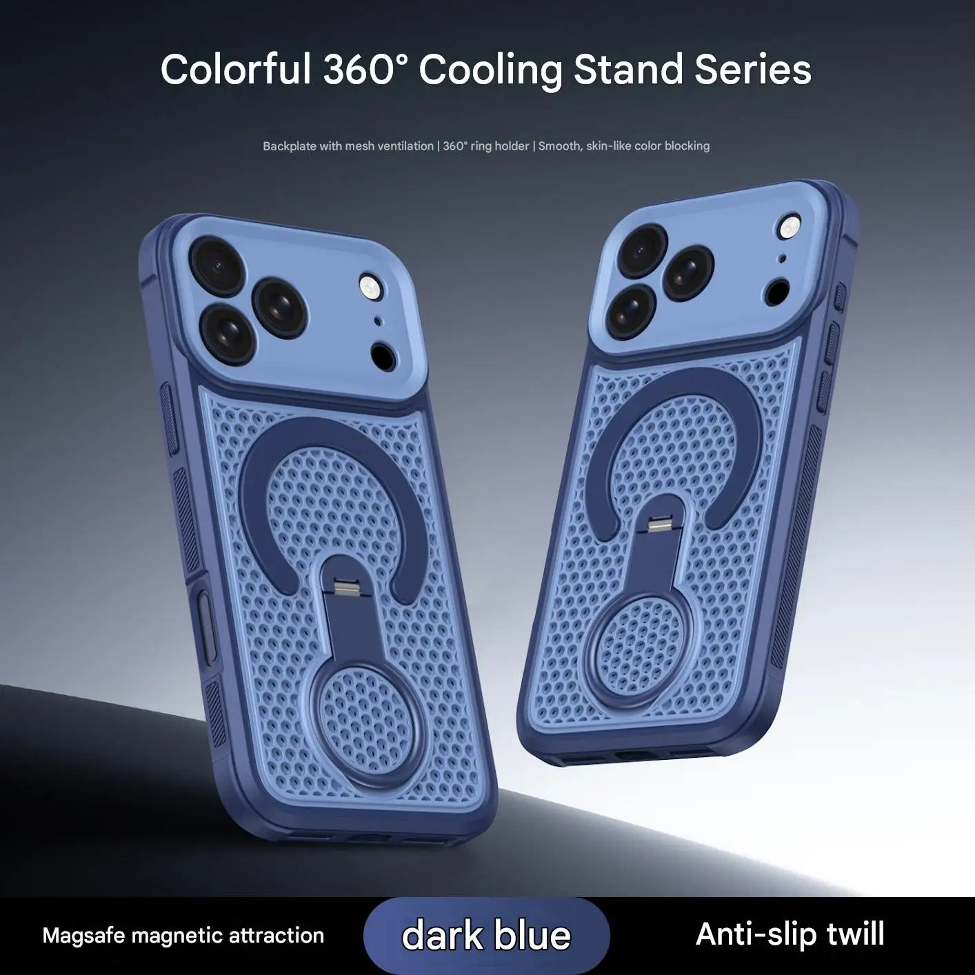 Honeycomb Cooling Magnetic Kickstand Case for iPhone