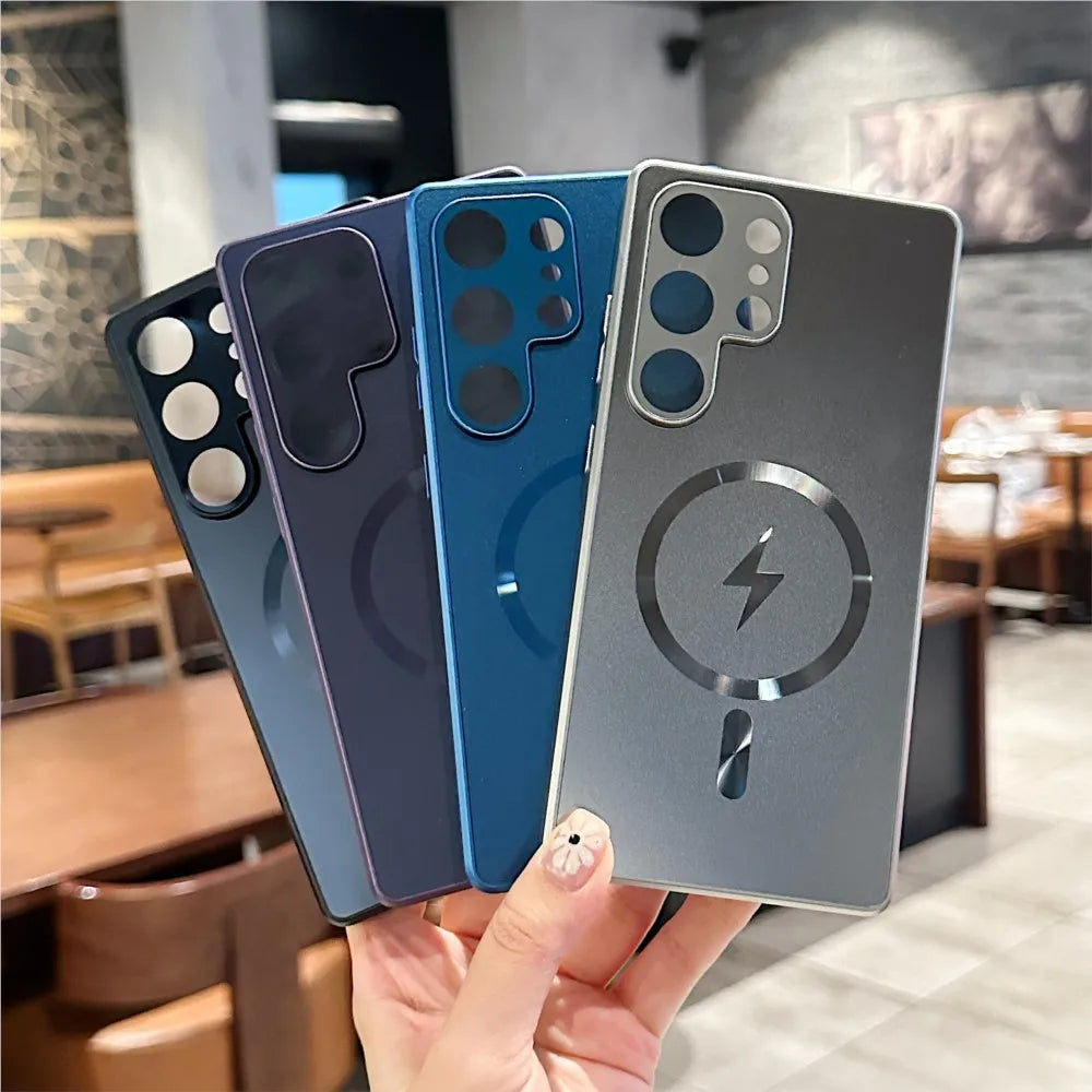 Titanium Original AG Matte Magnetic For Magsafe Case For Samsung