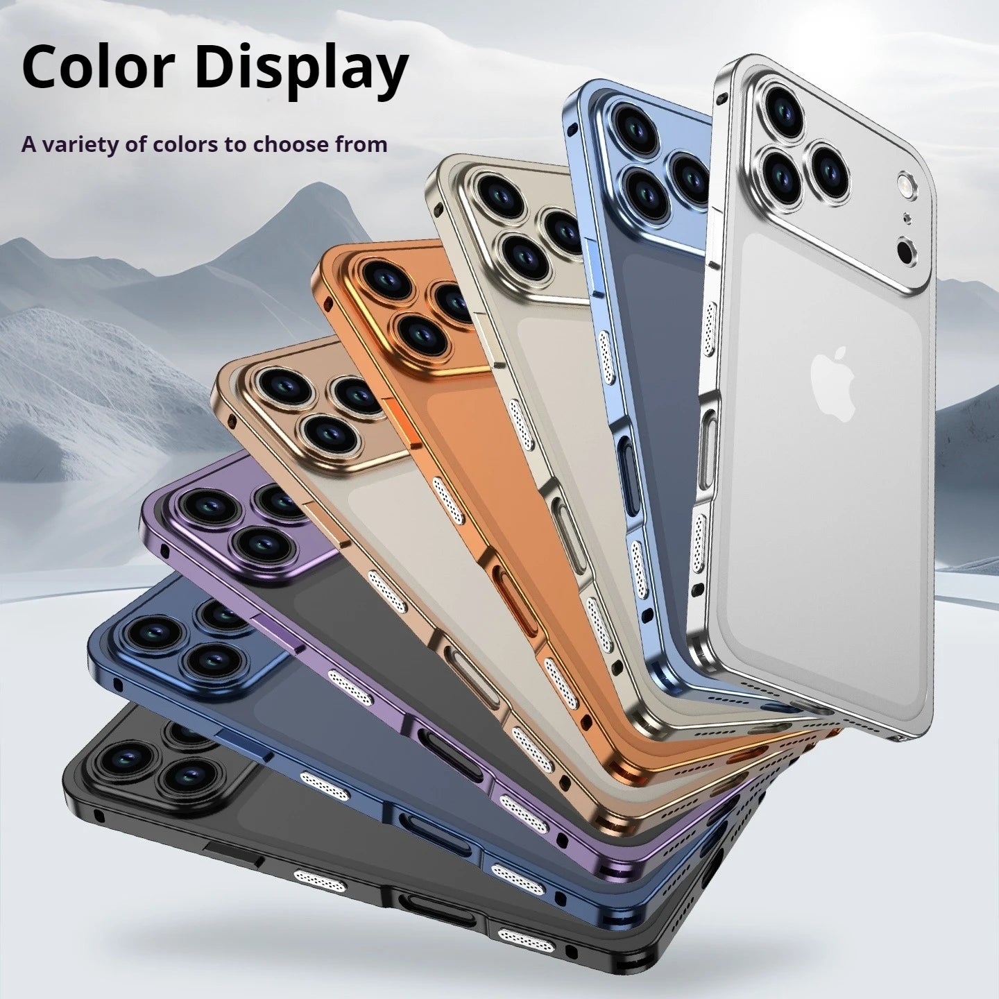 Aluminum Alloy Cooling Lens Protect Frame Case for iPhone