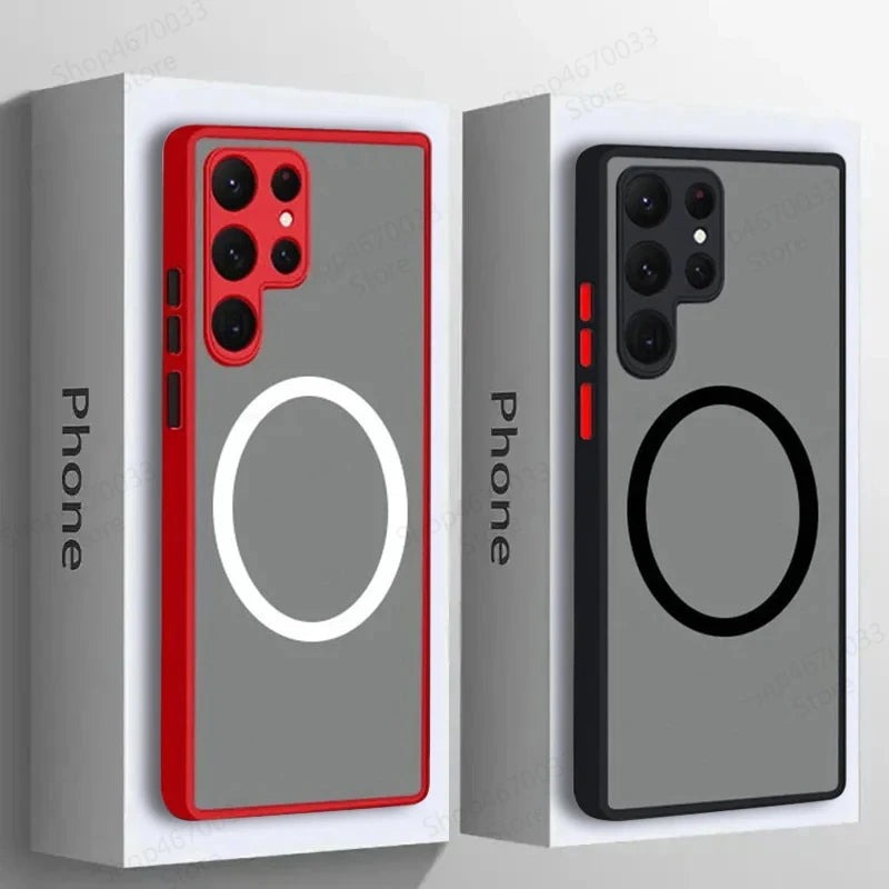 Translucent Magsafe Matte Phone Case for Samsung