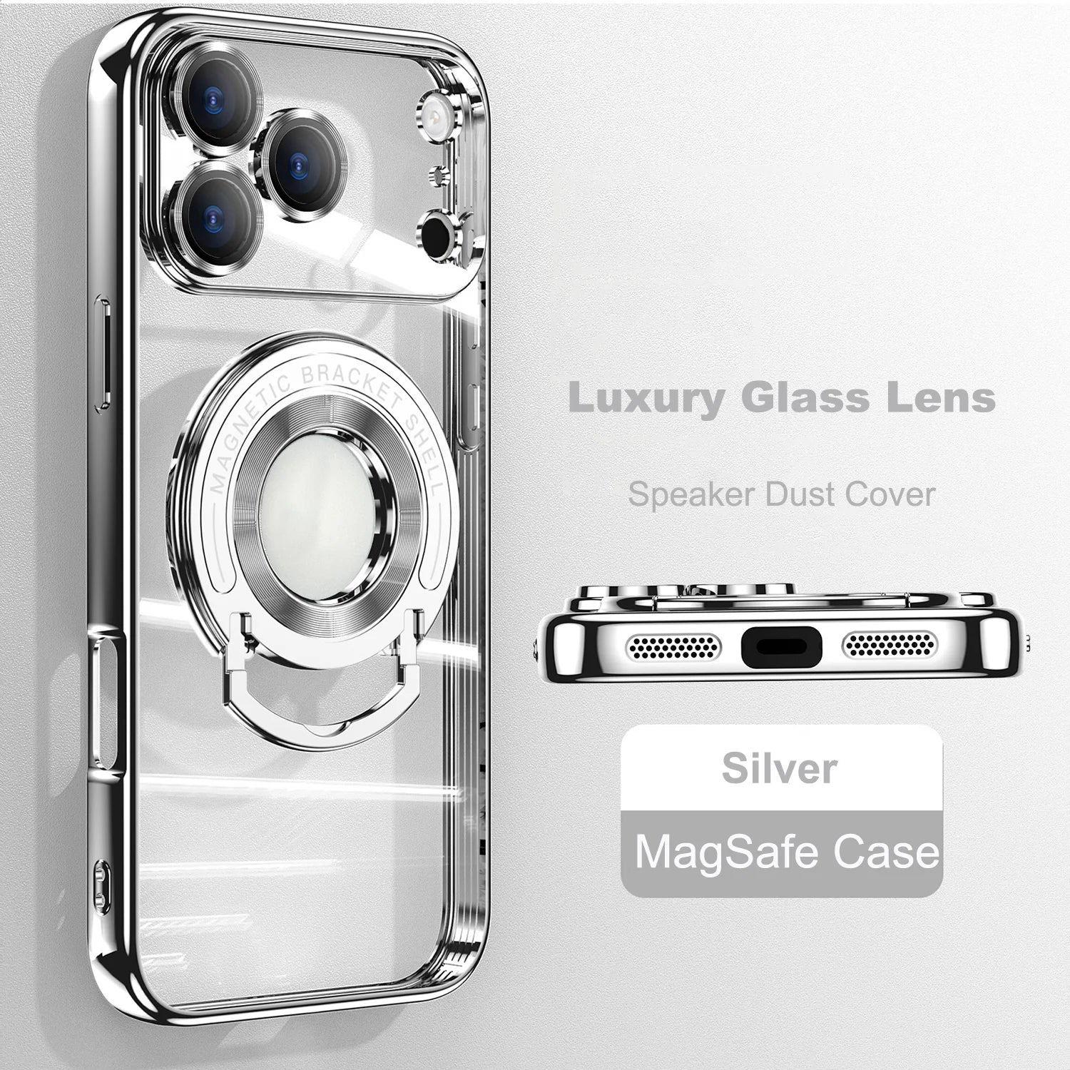 Retractable Folding Stand Magnetic Magsafe Case For iPhone
