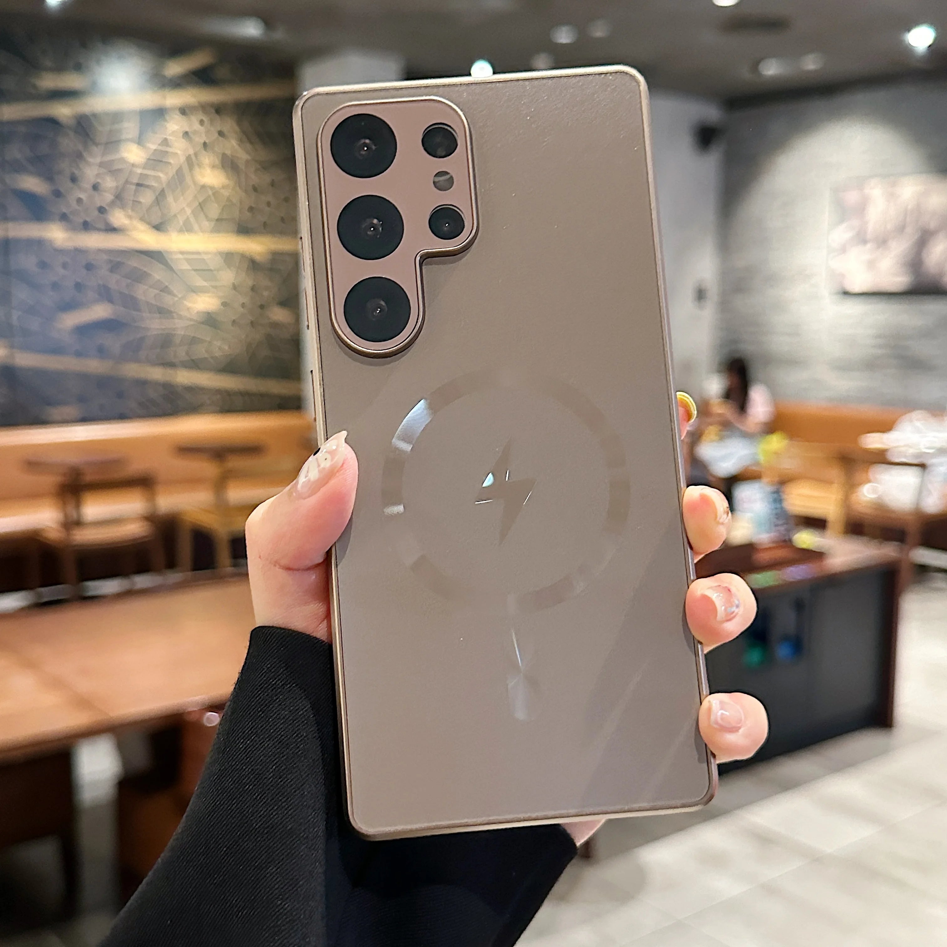 Titanium Original AG Matte Magnetic For Magsafe Case For Samsung