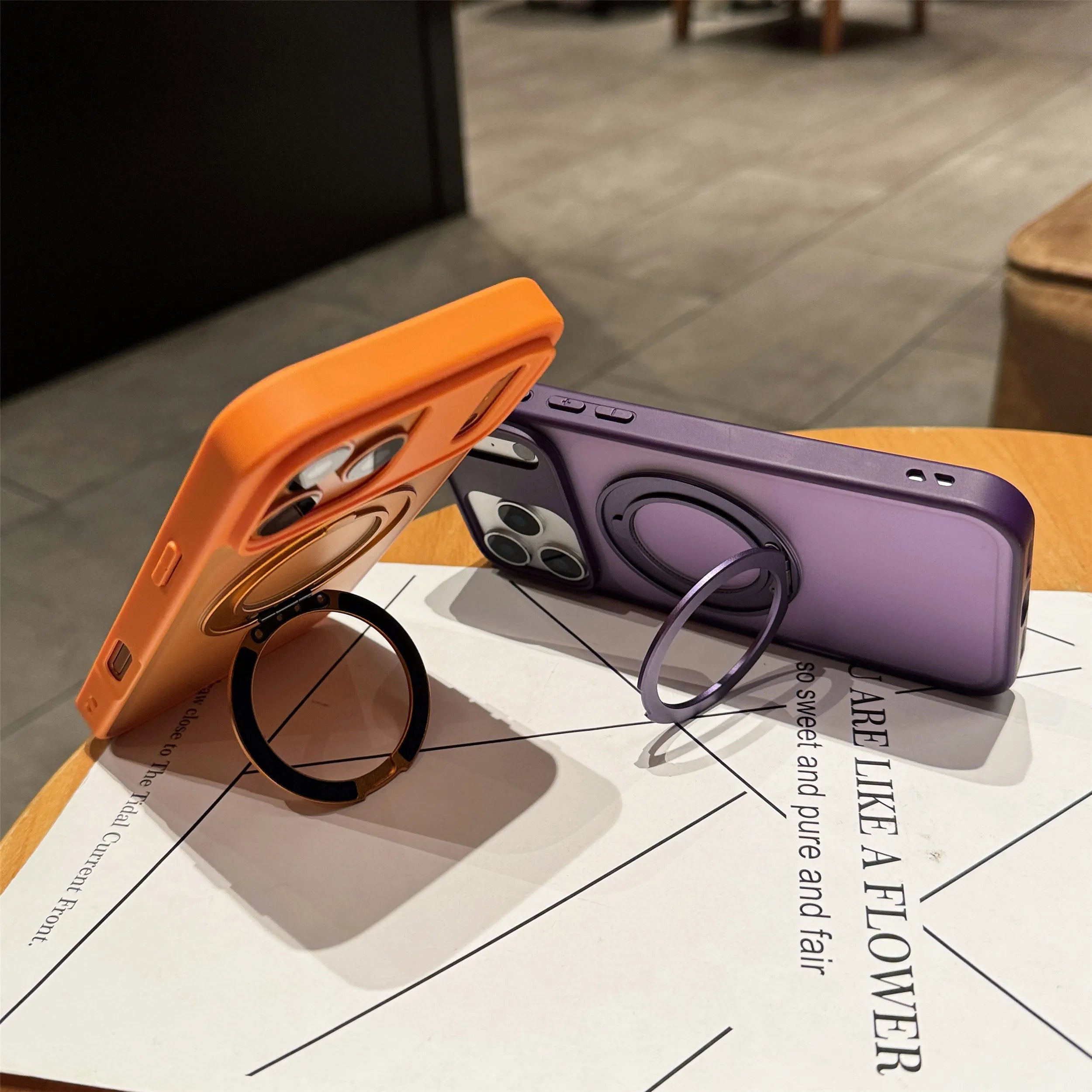 Ring Stand Holder Rotating Magnetic Case For iPhone For Magsafe