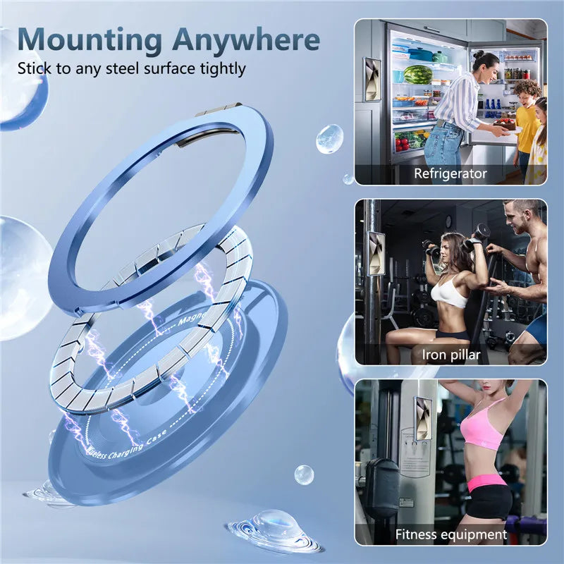 Four-Corner Anti-Collision Magnetic Stand Phone Case For Samsung Galaxy