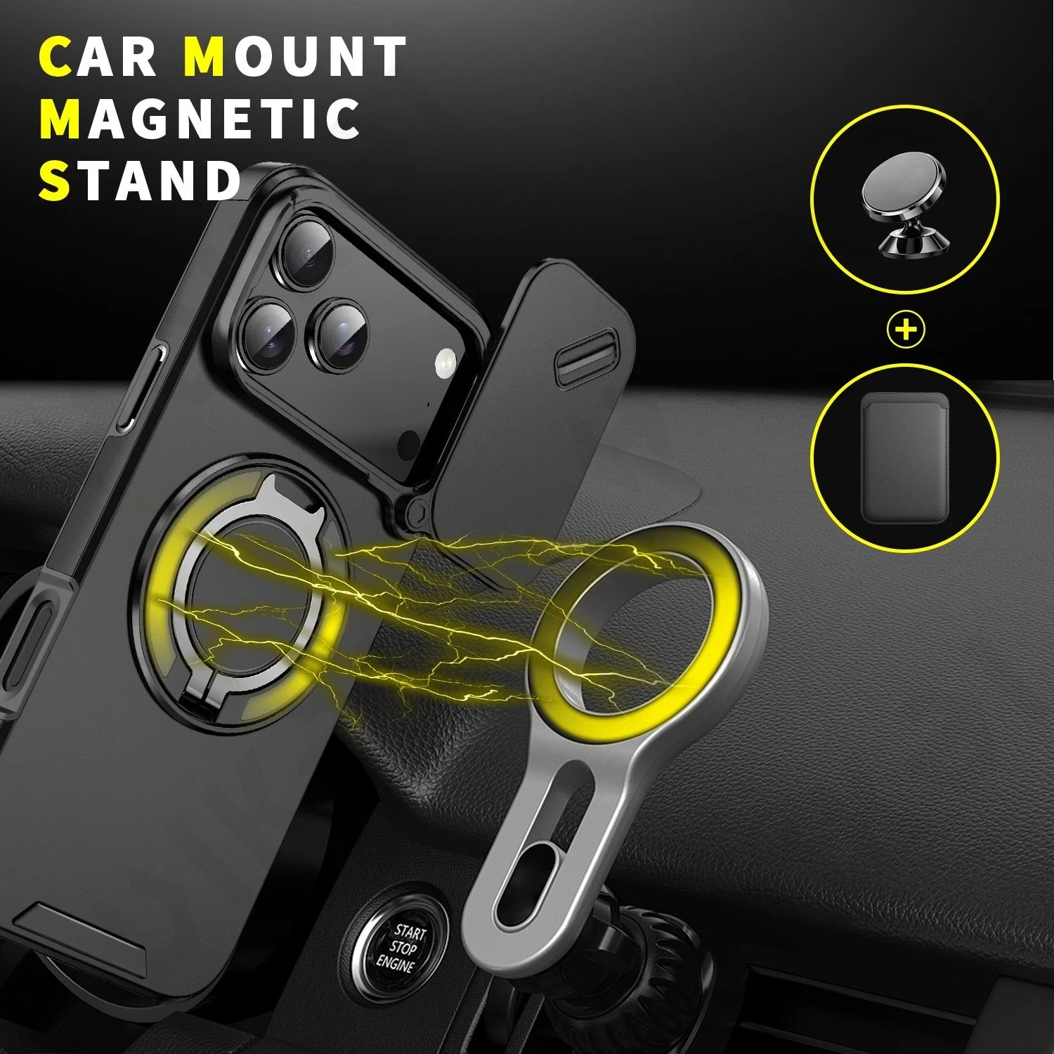 Camera Protection Rugged Ring Shockproof Case  for iPhone