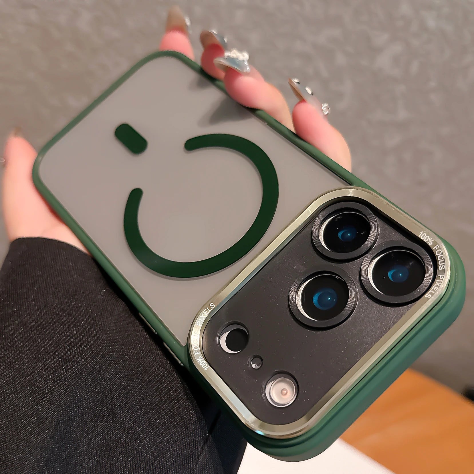 Transparent Metal Camera Bumper Cases For iPhone