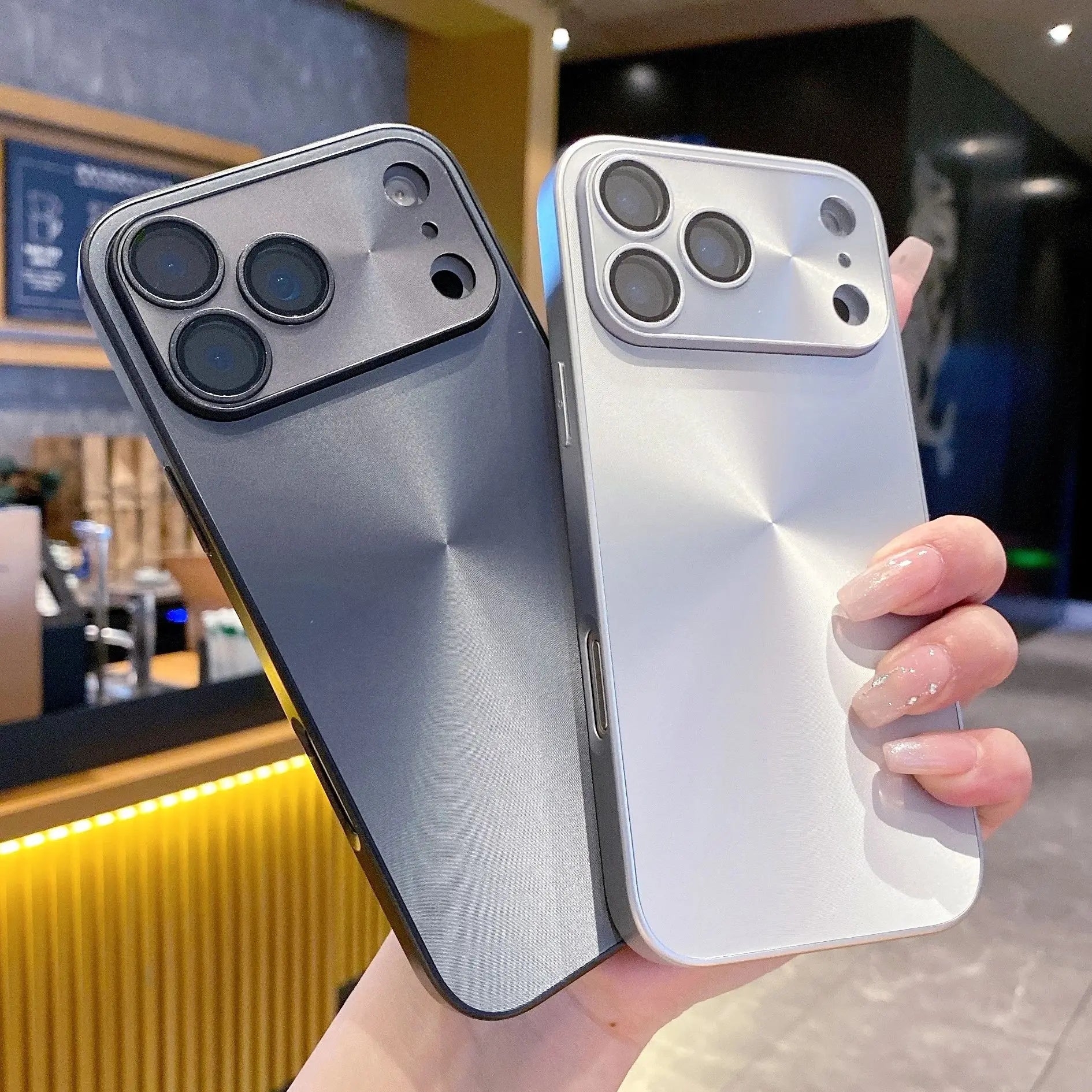 Laser CD Texture Matte Case For iPhone