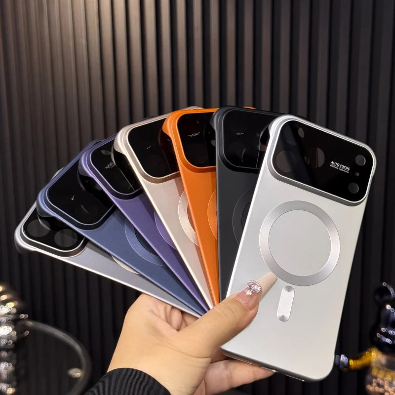 Ultra Slim Frosted Bezel-less Magnetic Phone Case for iPhone