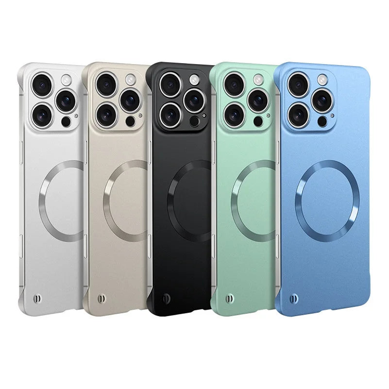 Ultra thin border Magsafe magnetic phone case suitable for iPhone