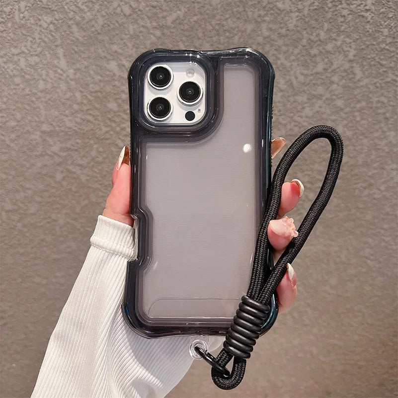 3IN1 Four-corner Airbag Anti-Drop Clear Case For IPhone