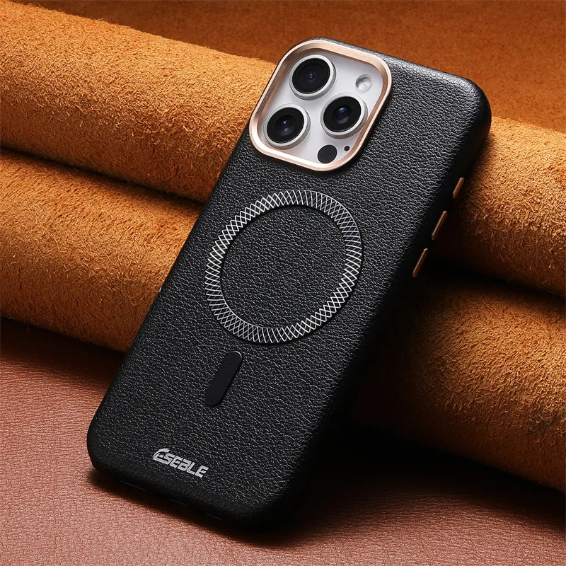 Leather Magnetic For Magsafe Phone Case For iPhone