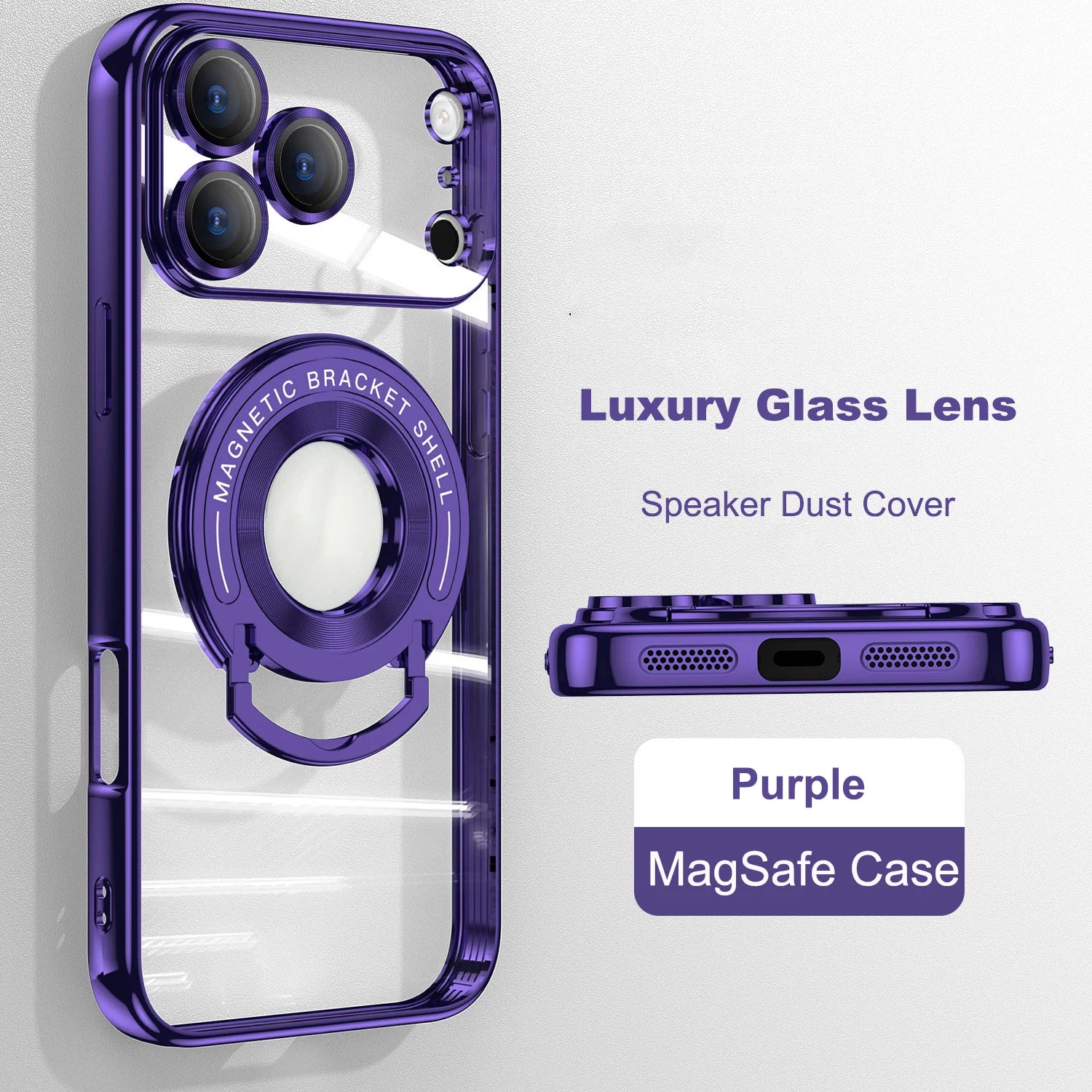 Retractable Folding Stand Magnetic Magsafe Case For iPhone