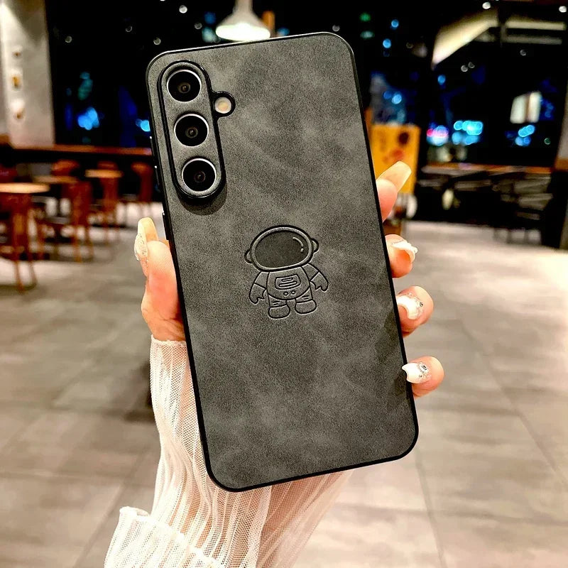 Sheepskin astronaut phone case for Samsung