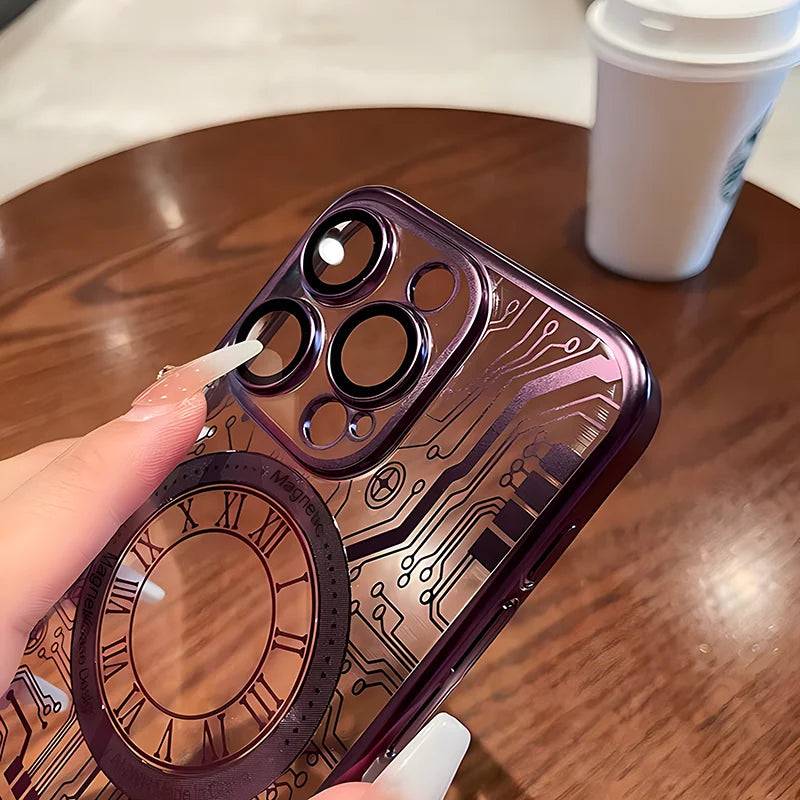 Luxury transparent cool phone case suitable for iPhone