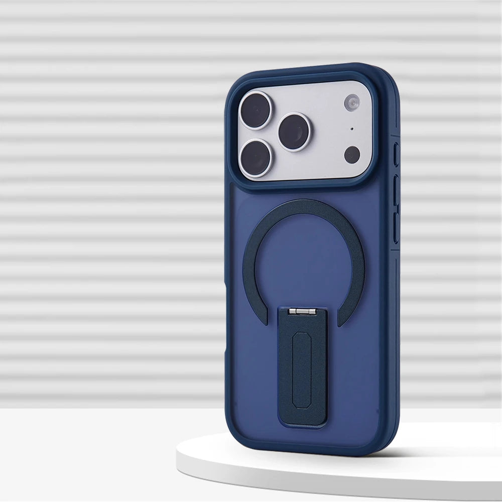 Matte Translucent Holder Magnetic Case for IPhone For Magsafe