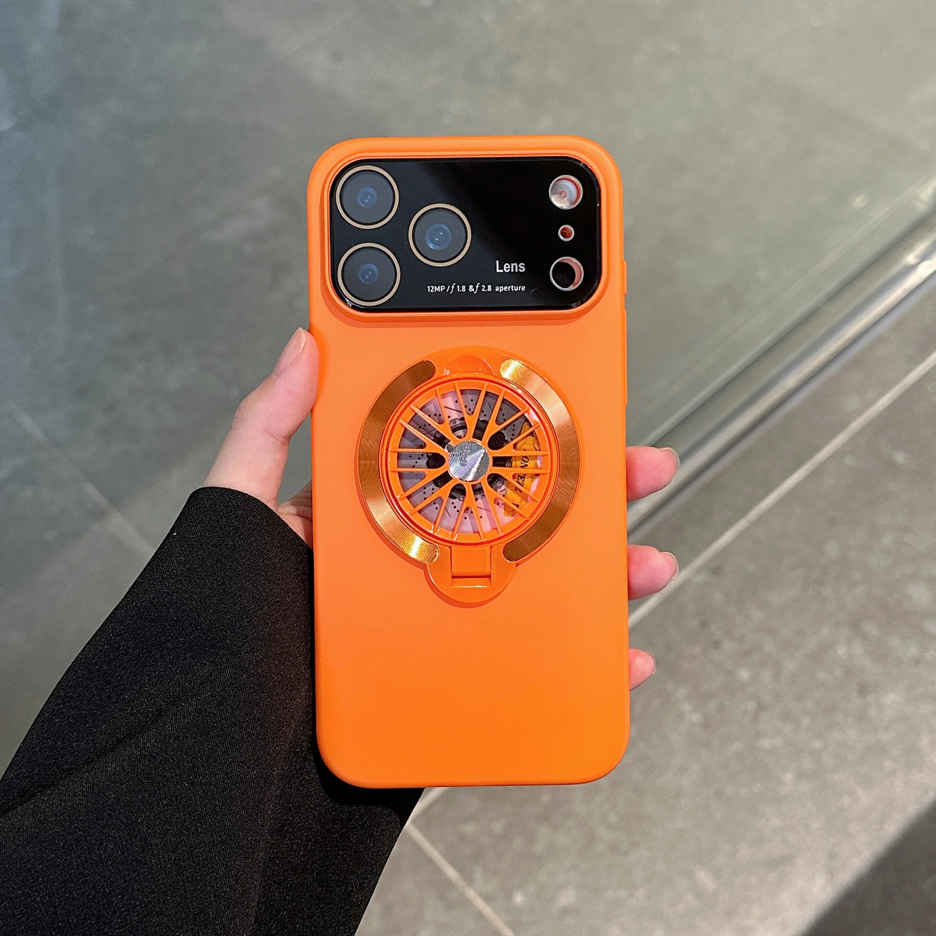 Magnetic Case with 360° Rotating Gyro Stand For iPhone