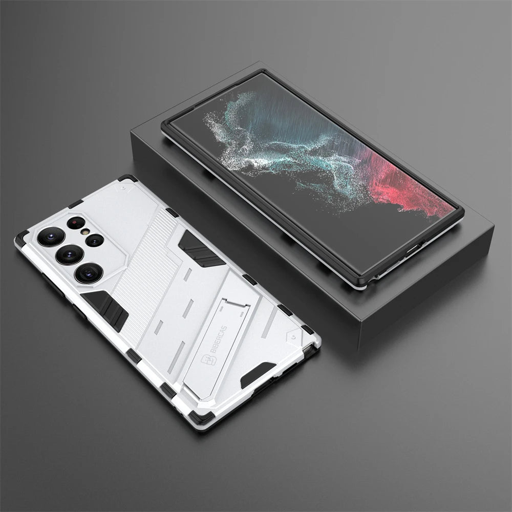 Armor Kickstand Magnetic Holder Case For Samsung