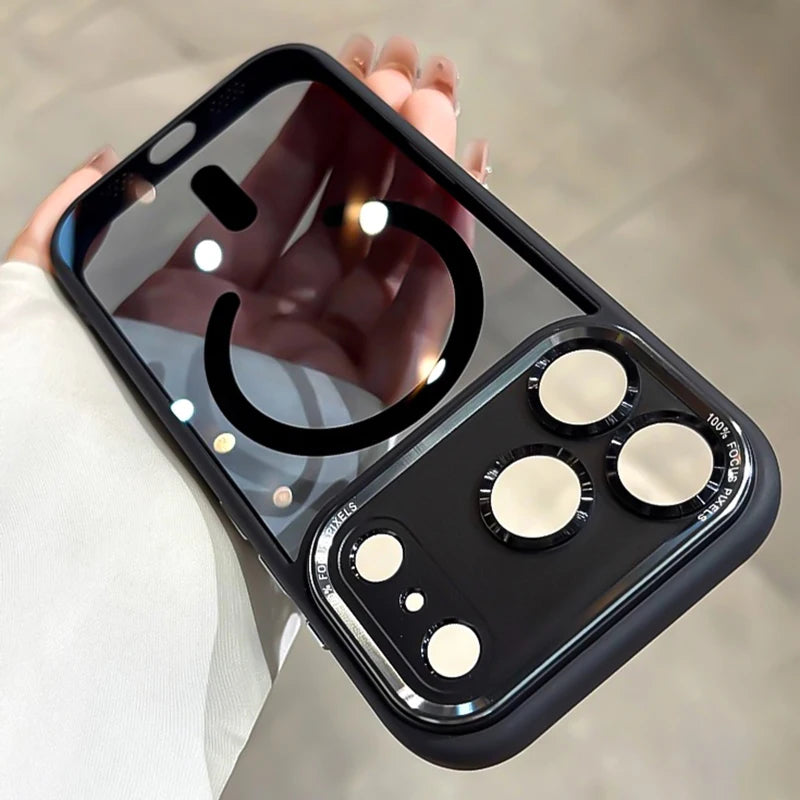 Transparent Metal Camera Bumper Cases For iPhone