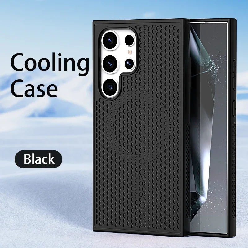 Cooling and breathable phone case suitable for Samsung