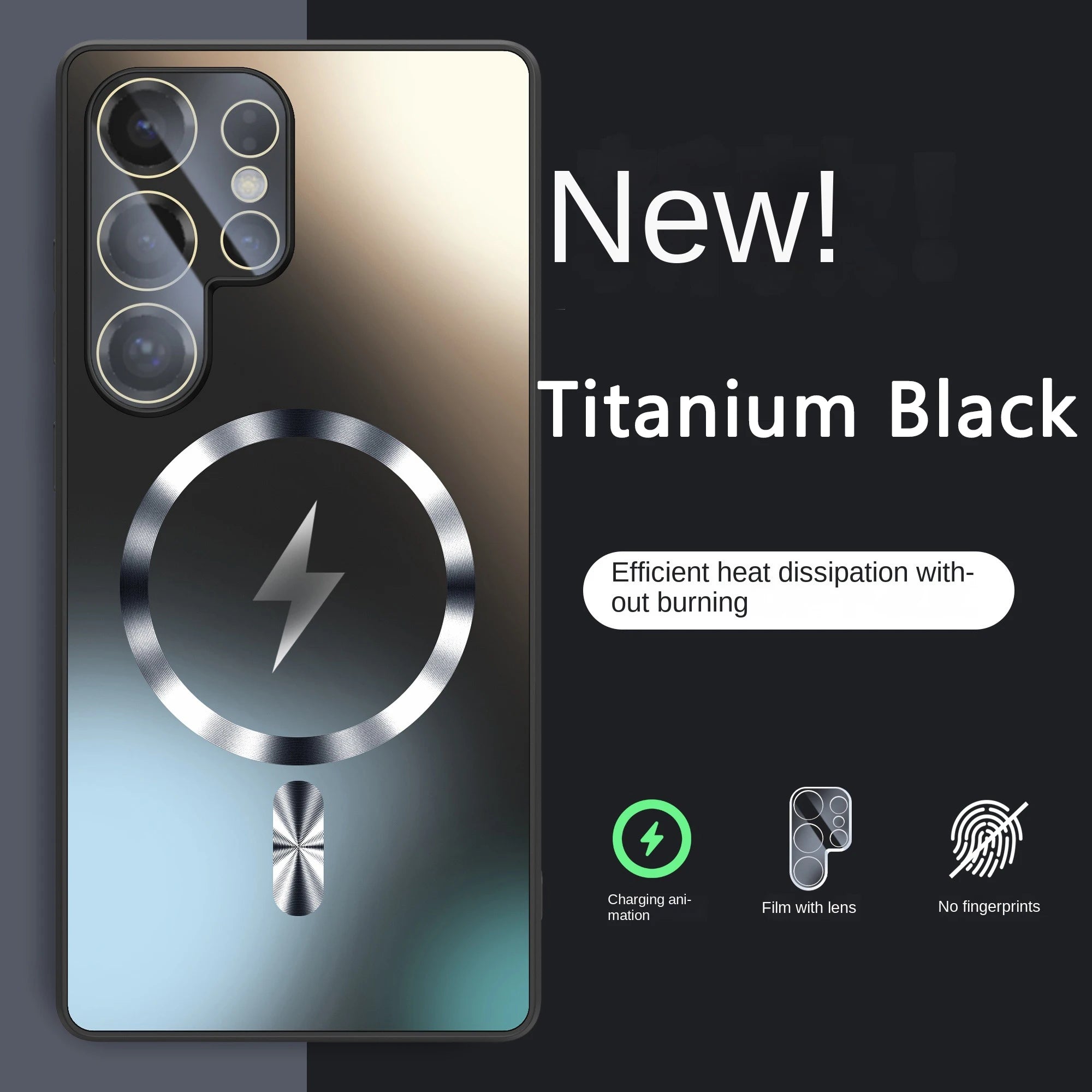 Ultra-thin AG Matte Magnetic For Magsafe Case For Samsung Galaxy