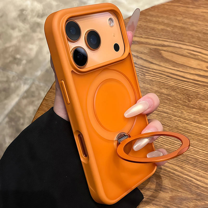 MagSafe Skin-Feel Matte Case for iPhone (with Magnetic Stand)