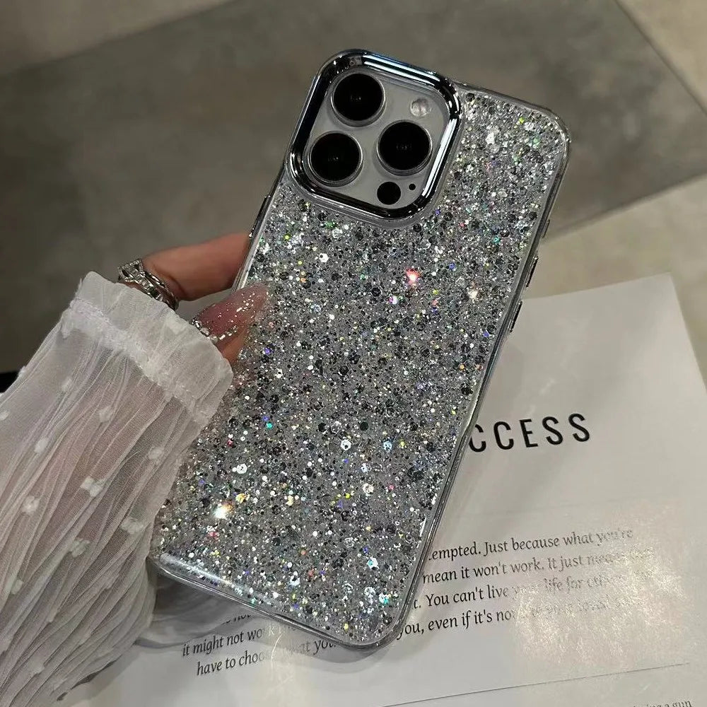 Luxury shiny shockproof phone case suitable for iPhone