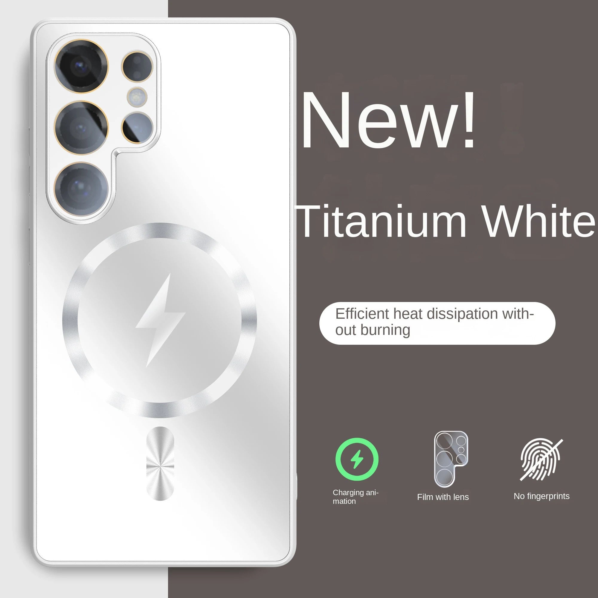 Ultra-thin AG Matte Magnetic For Magsafe Case For Samsung Galaxy