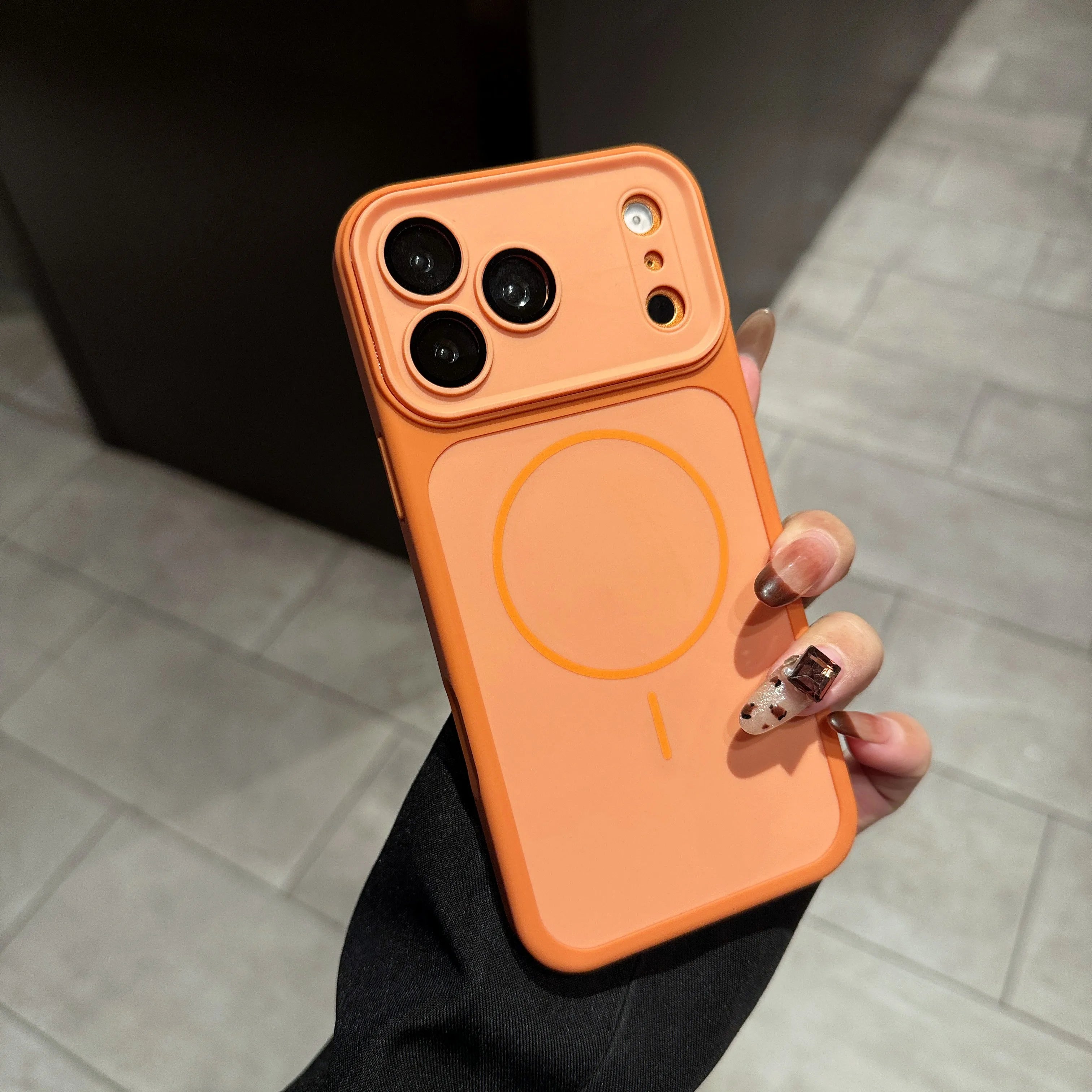 Rugged Armor Bumper Shockproof Matte Case for iPhone For Magsafe