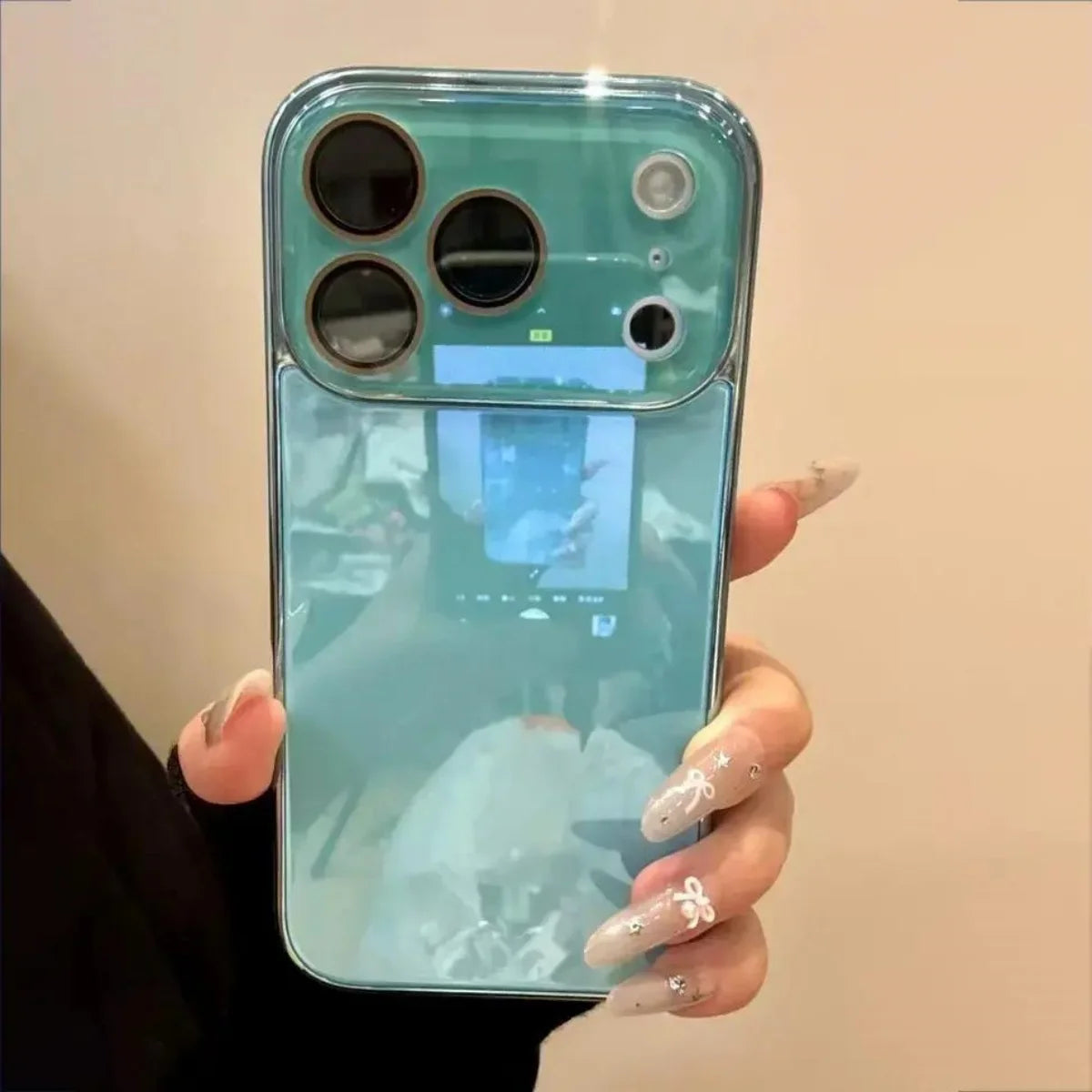 2026 NEW Emerald Electroplated Glass iPhone Case