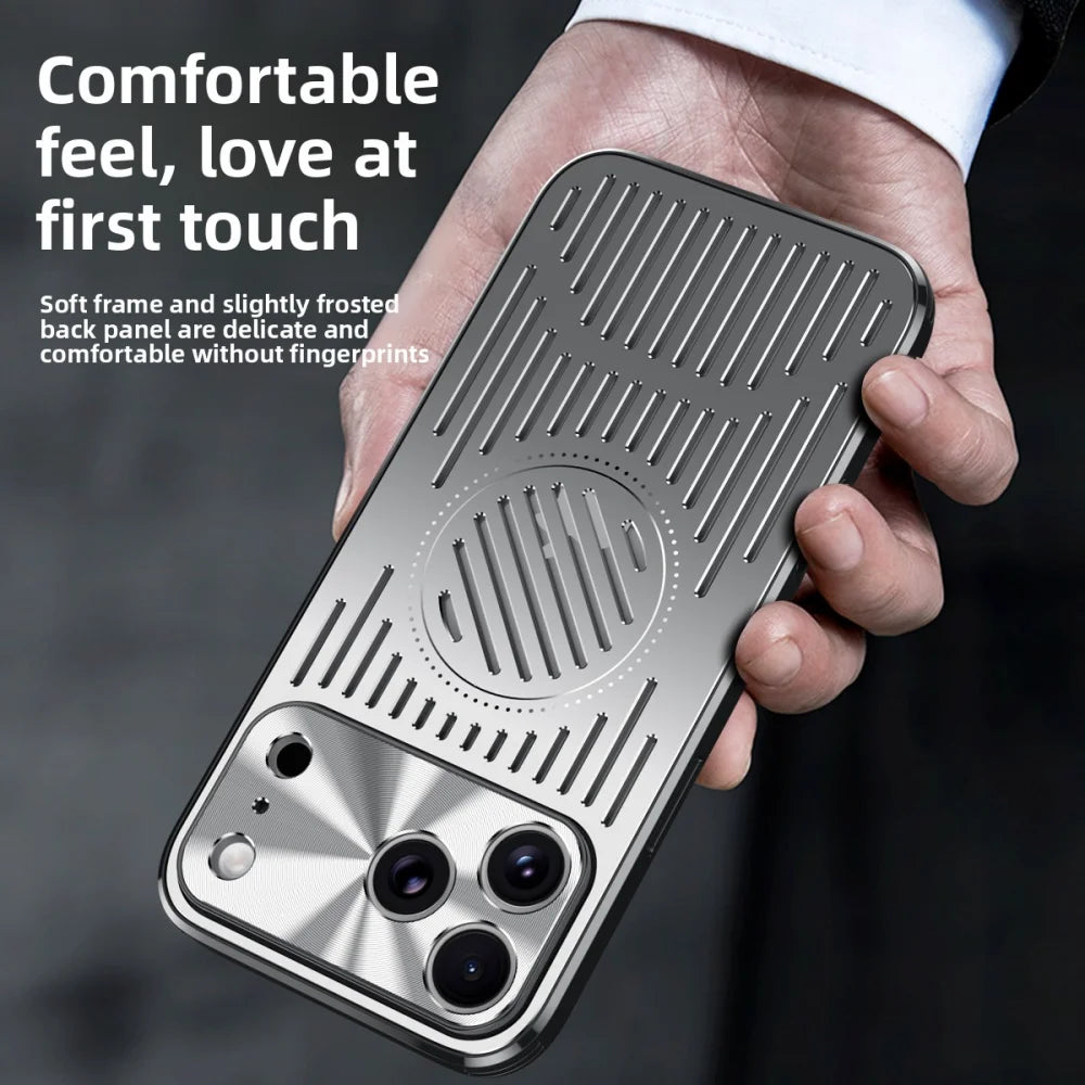 Hard Magnetic Heat dissipation Back Cover Case For iphone