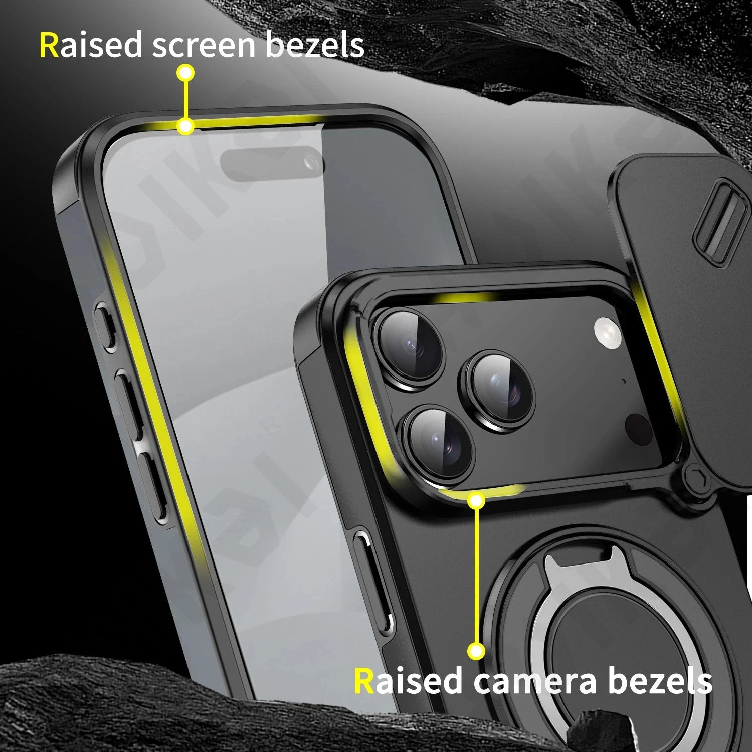 Camera Protection Rugged Ring Shockproof Case  for iPhone