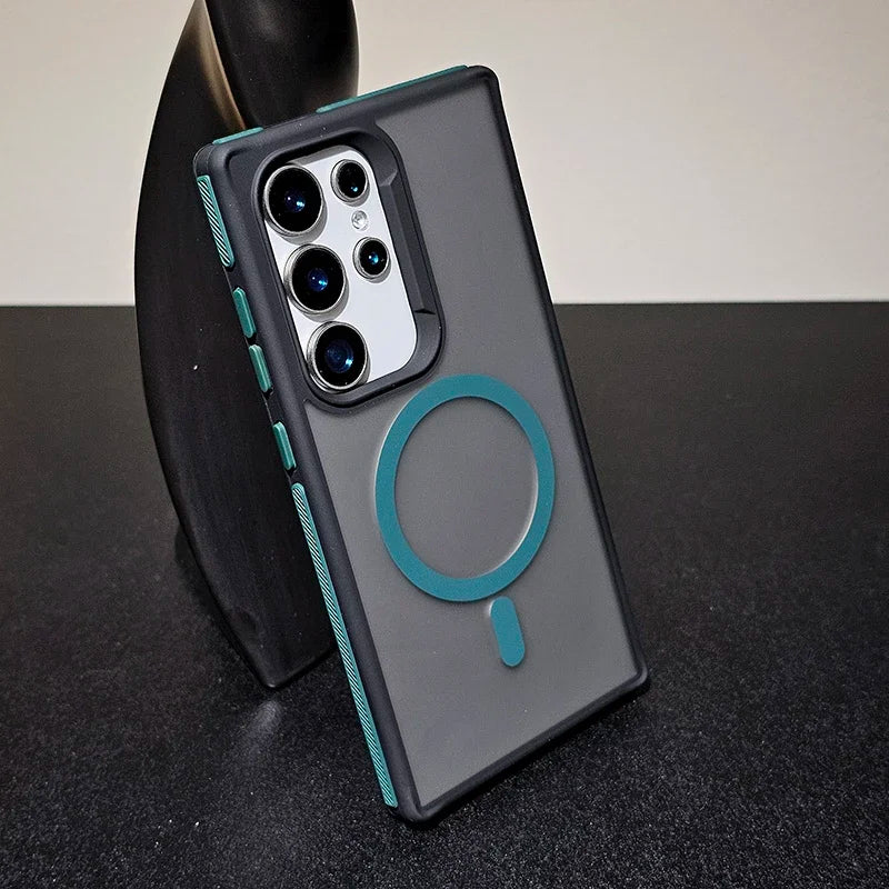 Two tone matte phone case suitable for Samsung