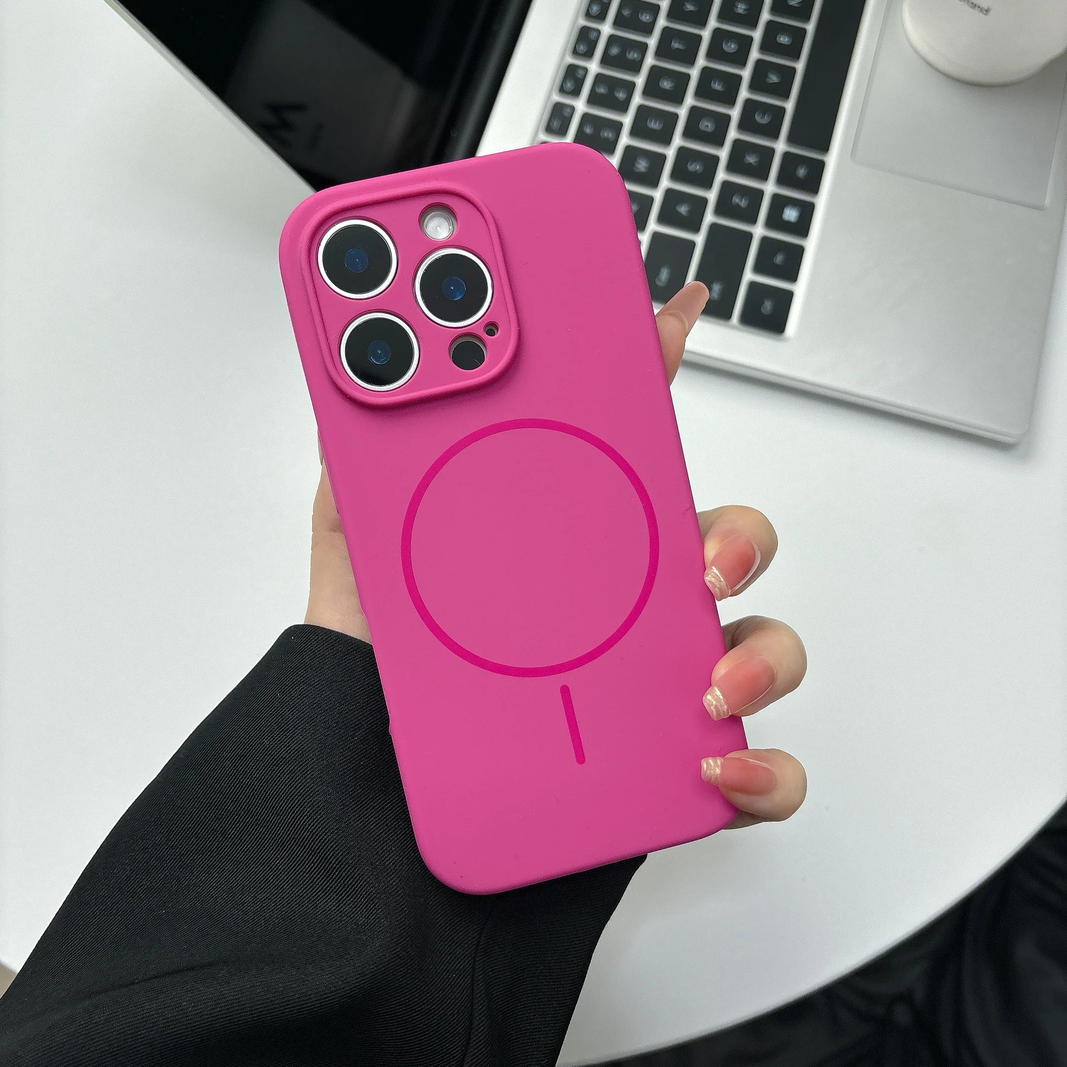 Excellent fluorescent matte silicone phone case for iPhone