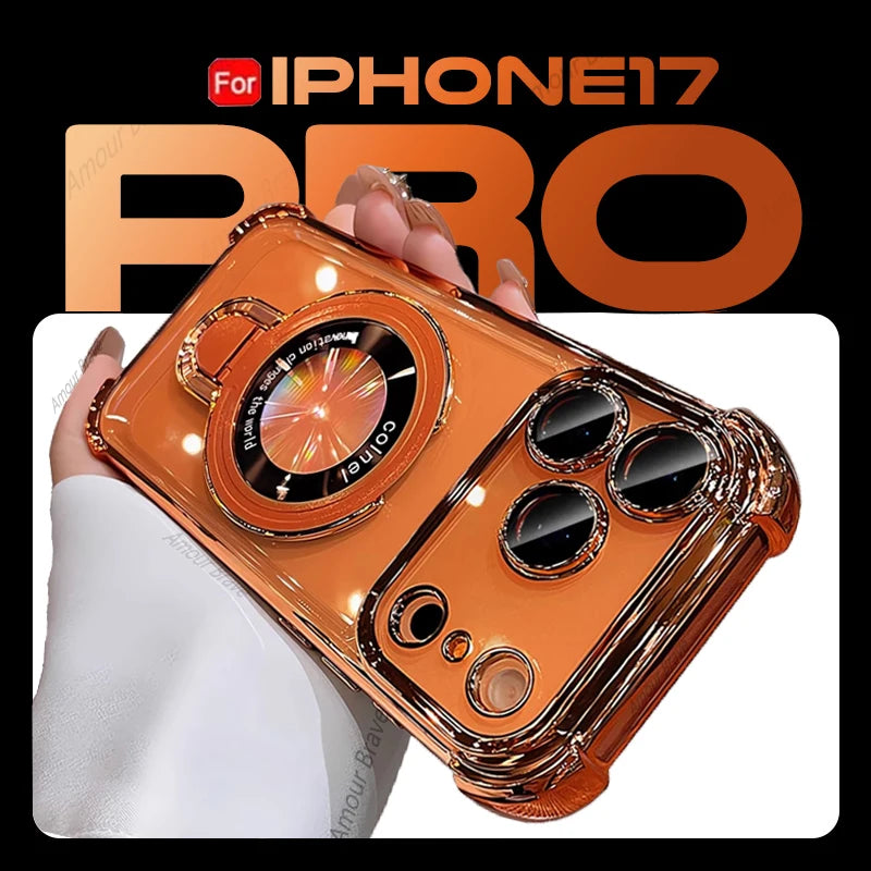 🔥2026 New plating anti-drop simple magnetic case For iPhone