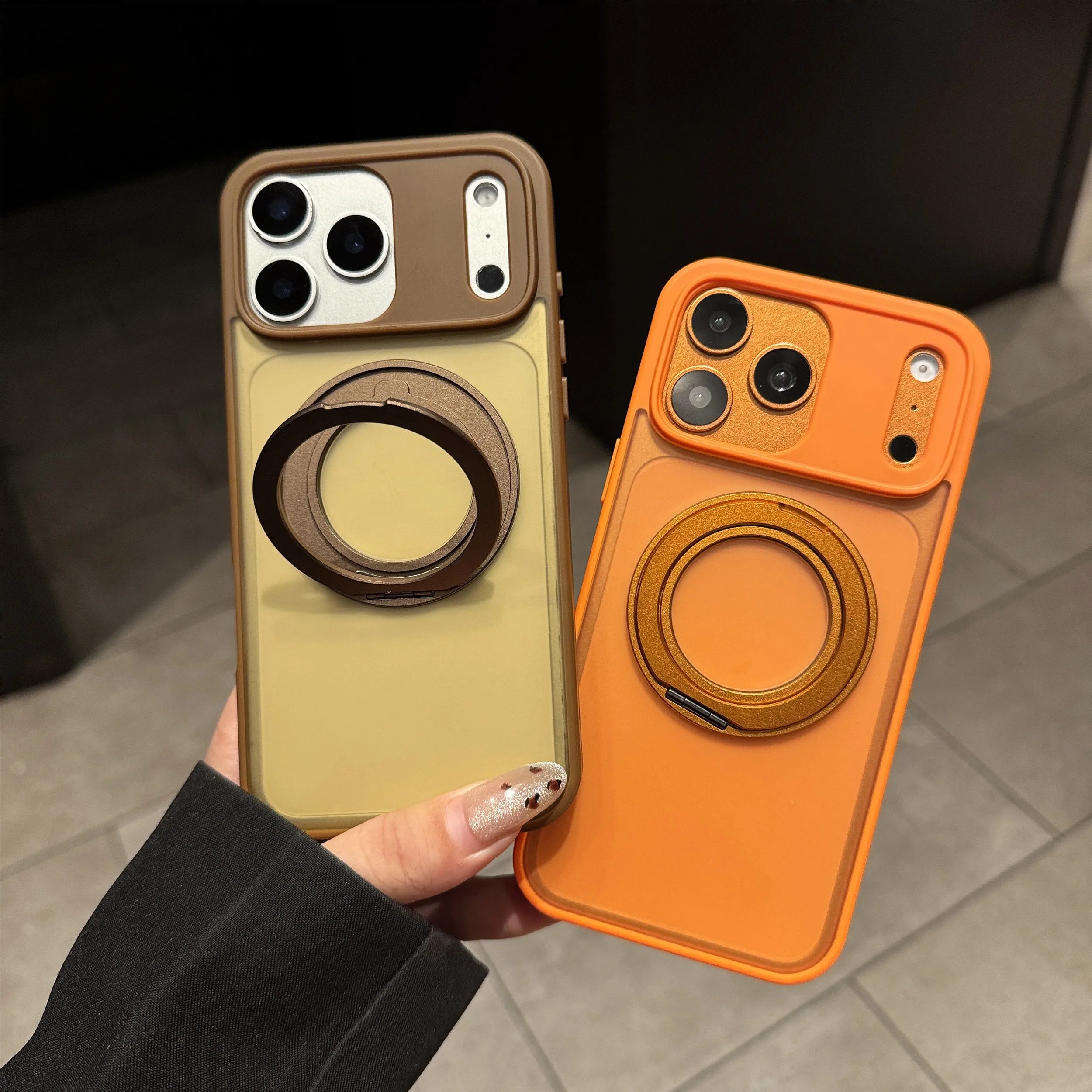 Ring Stand Holder Rotating Magnetic Case For iPhone For Magsafe